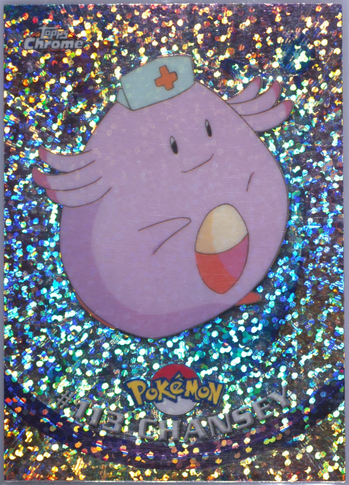 Chansey Sparkle (113) 2000 Topps Chrome Pokemon T.V.