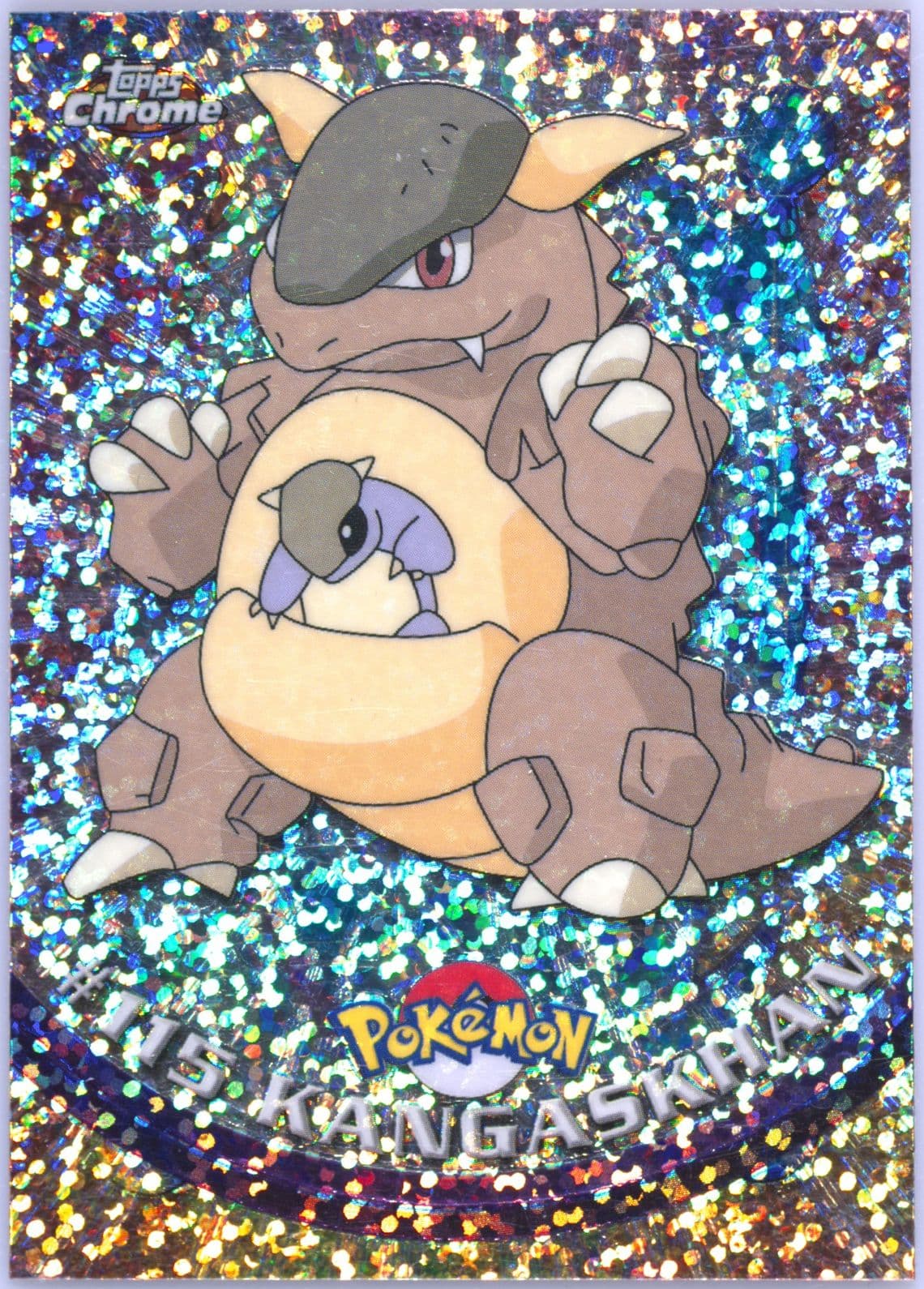 Kangaskhan Sparkle (115) 2000 Topps Chrome Pokemon T.V.