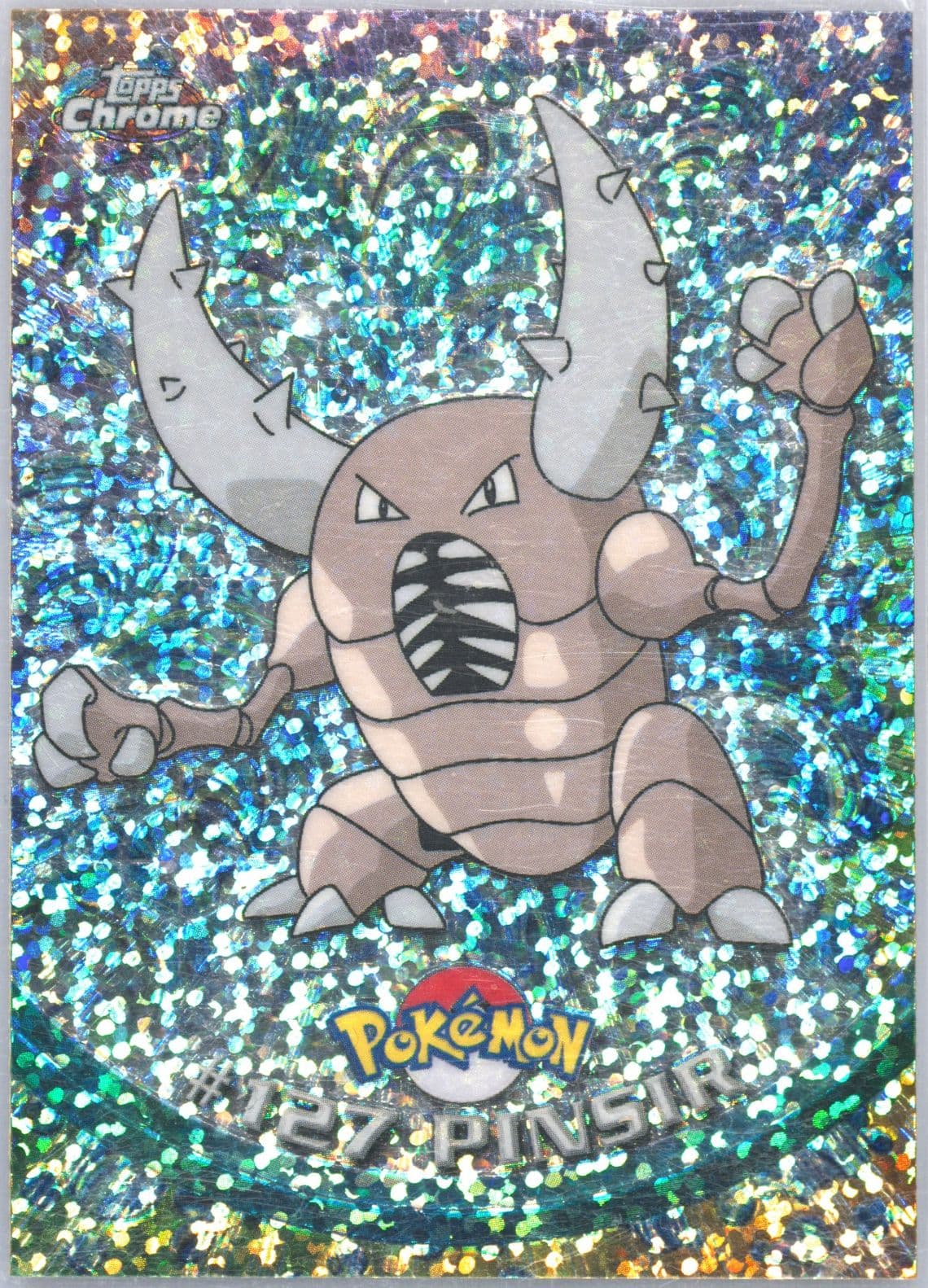 Pinsir Sparkle (127) 2000 Topps Chrome Pokemon T.V.