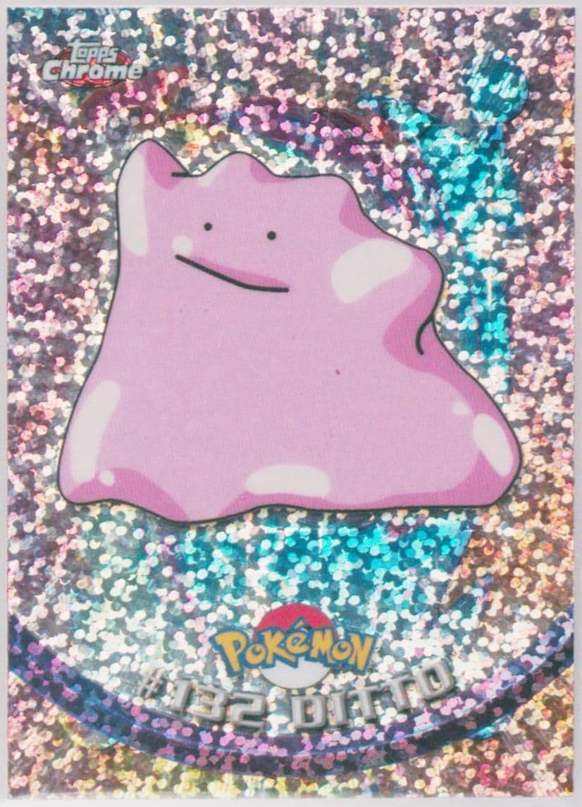 Ditto Sparkle (132) 2000 Topps Chrome Pokemon T.V.