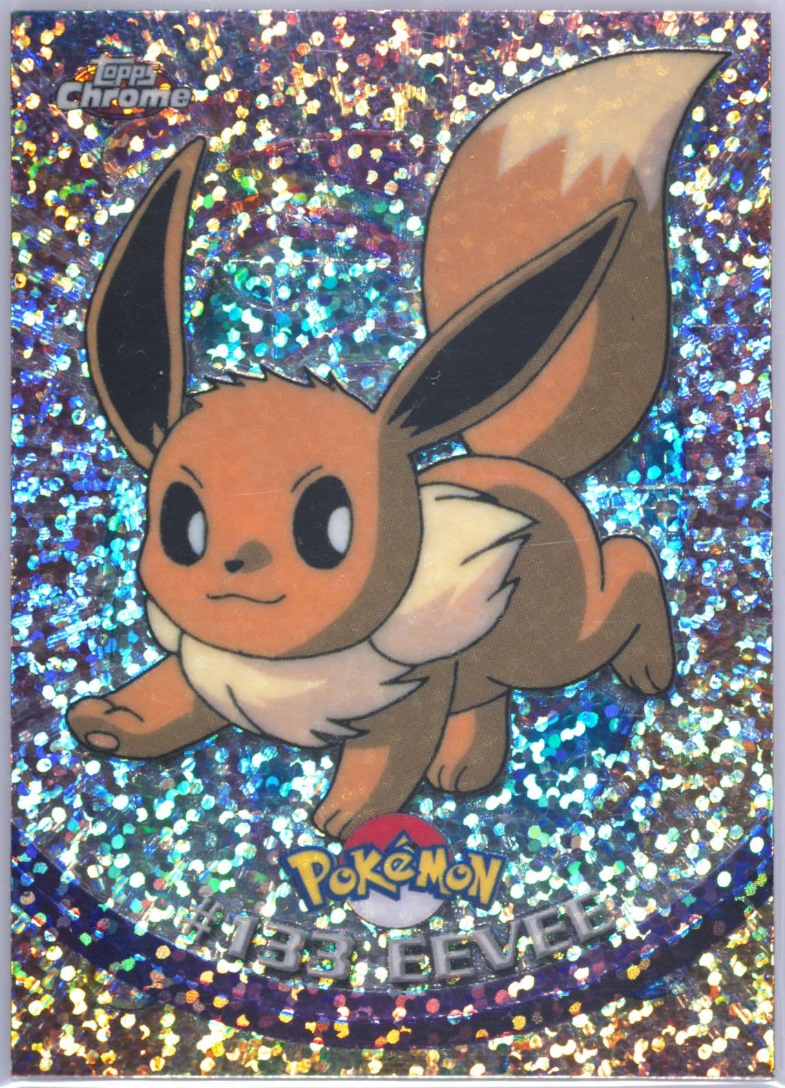 Eevee Sparkle (133) 2000 Topps Chrome Pokemon T.V.