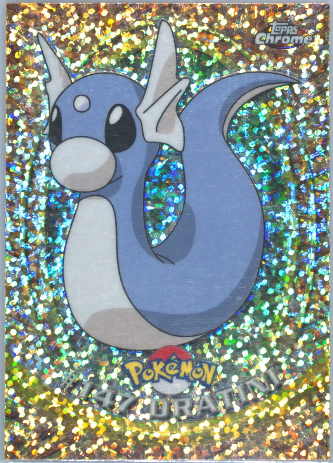 Dratini Sparkle (147) 2000 Topps Chrome Pokemon T.V.