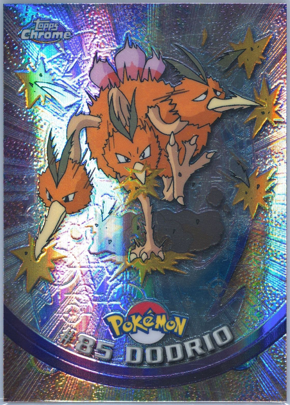 Dodrio Spectra (85) 2000 Topps Chrome Pokemon T.V.