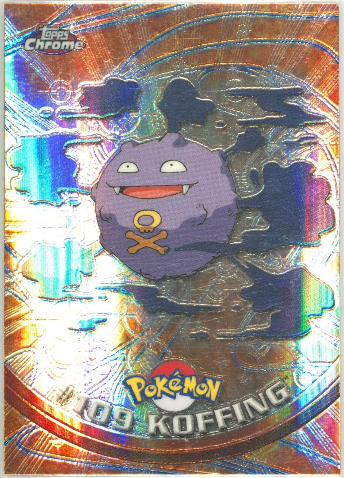 Koffing Spectra (109) 2000 Topps Chrome Pokemon T.V.
