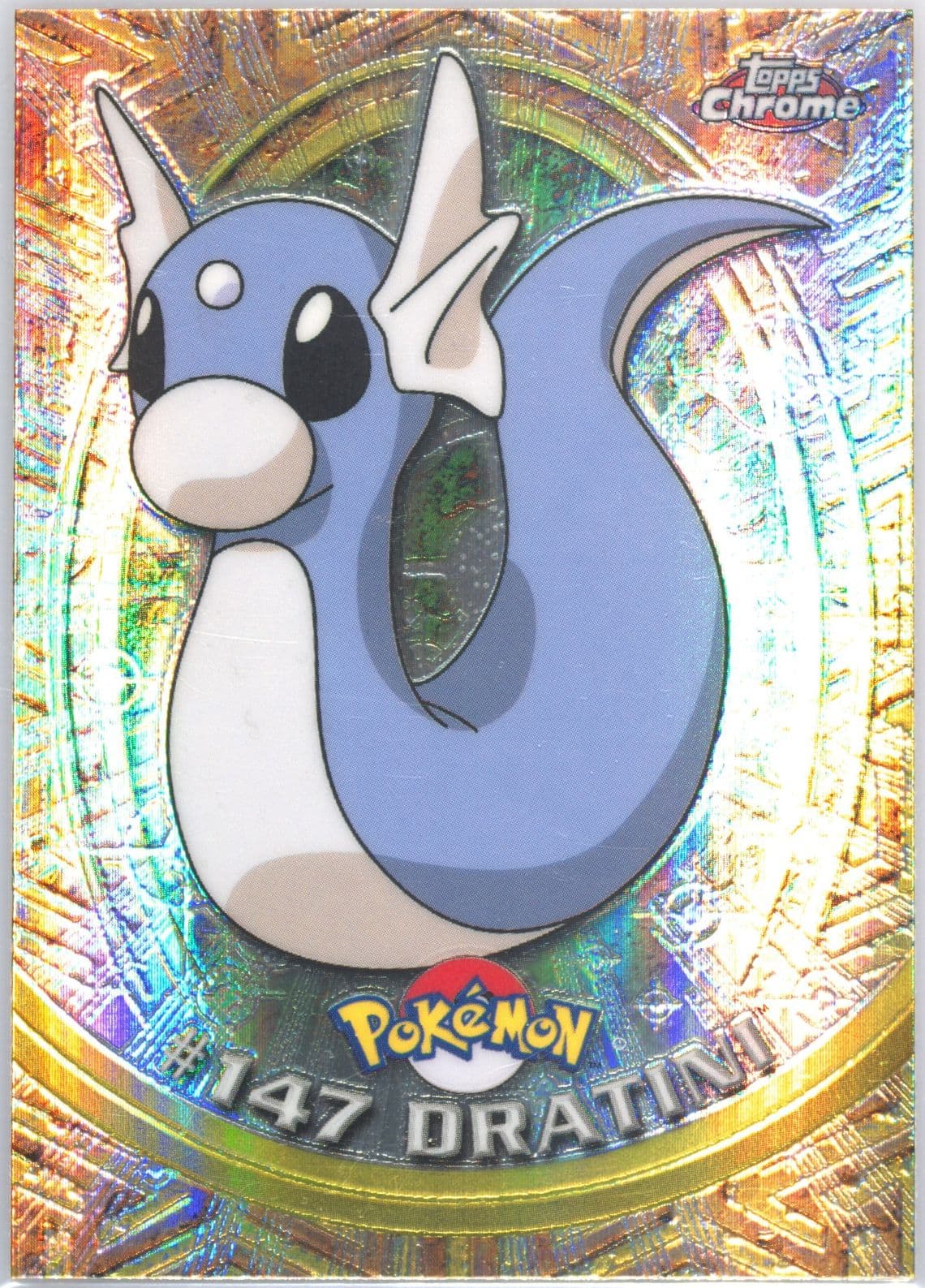 Dratini Spectra (147) 2000 Topps Chrome Pokemon T.V.