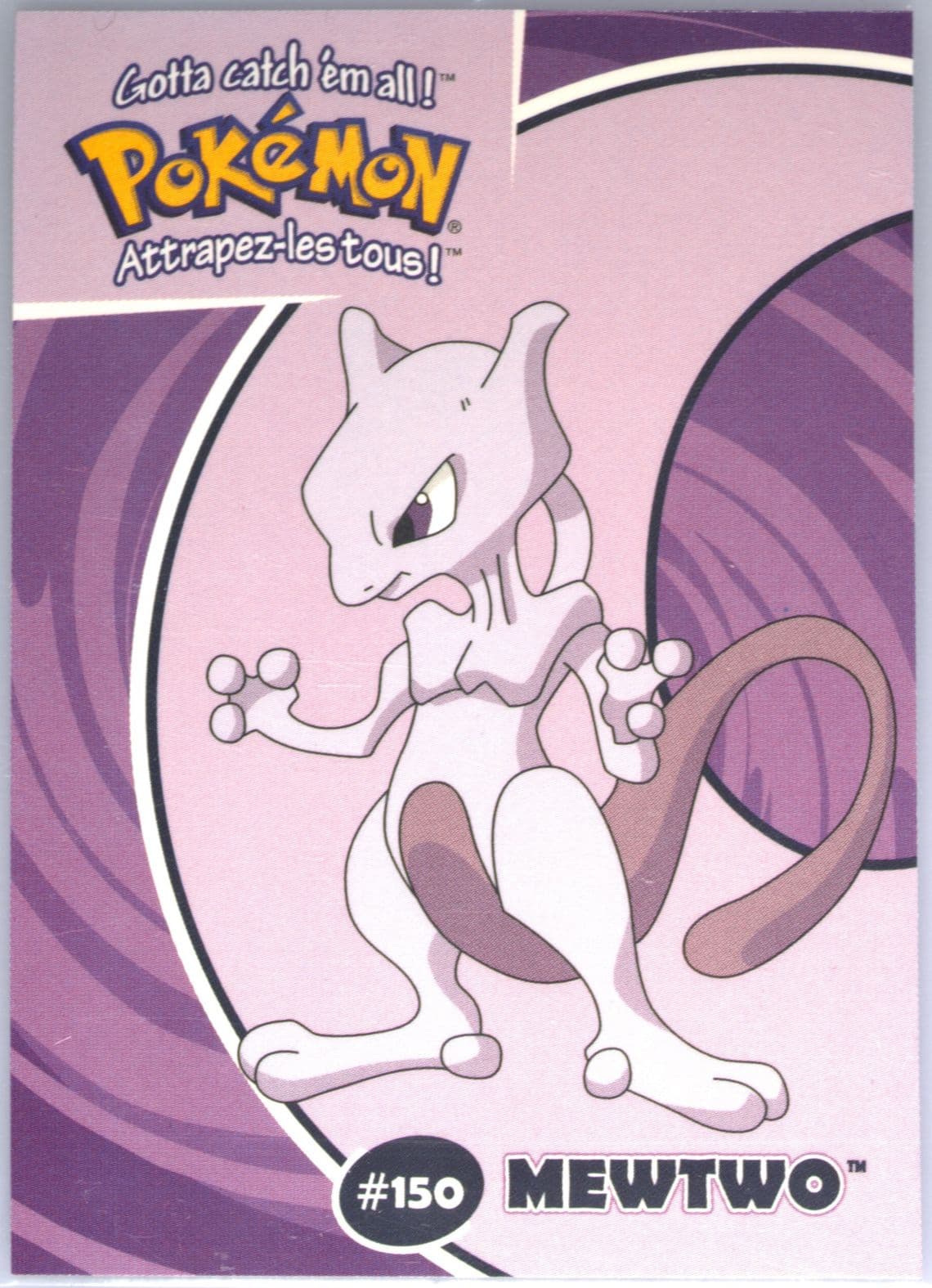 Mewtwo (30) 2000 Danone Pokemon Stadium Tip