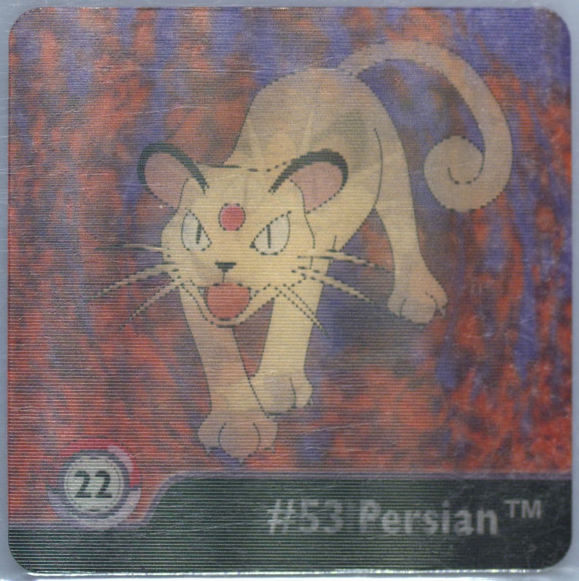 Meowth/Persian (22) 1999 Pokemon Action Flipz Series One