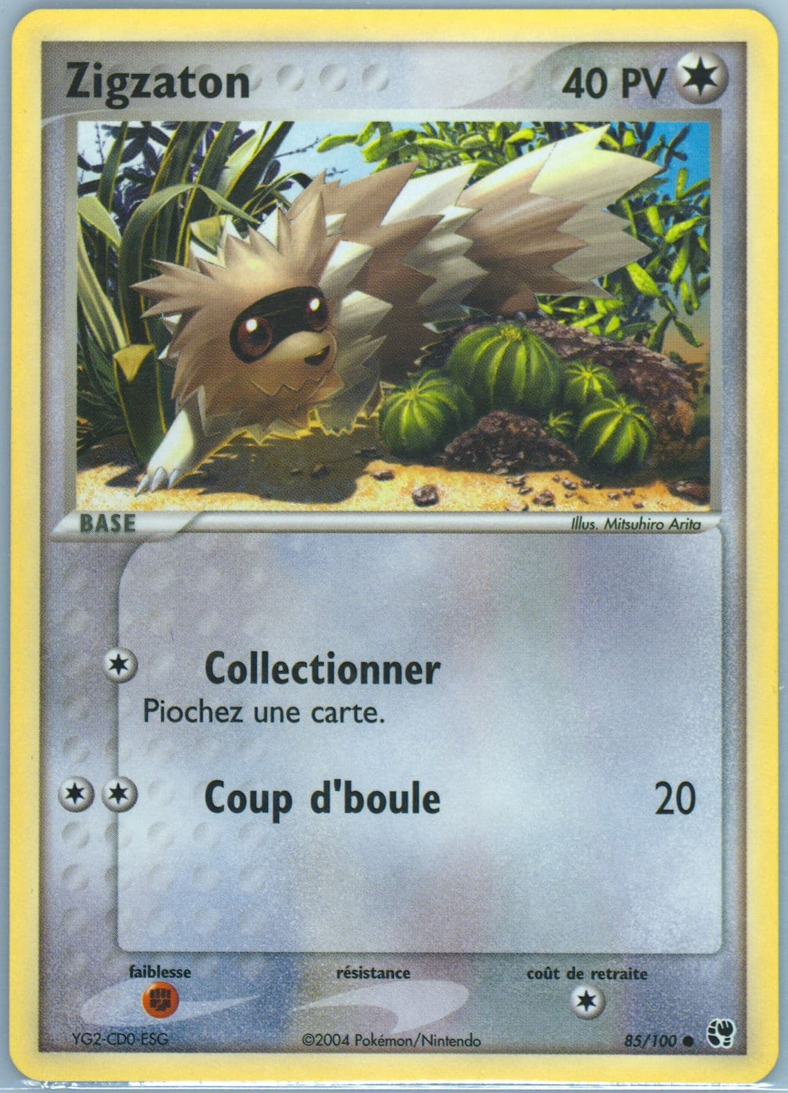 Zigzaton (85) 2004 Pokemon French EX Sandstorm