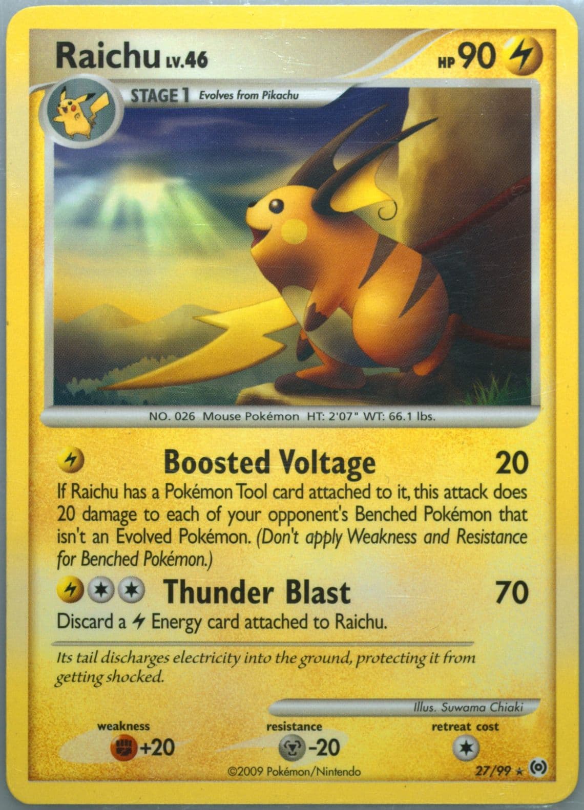 Raichu (27) 2009 Pokemon Platinum Arceus