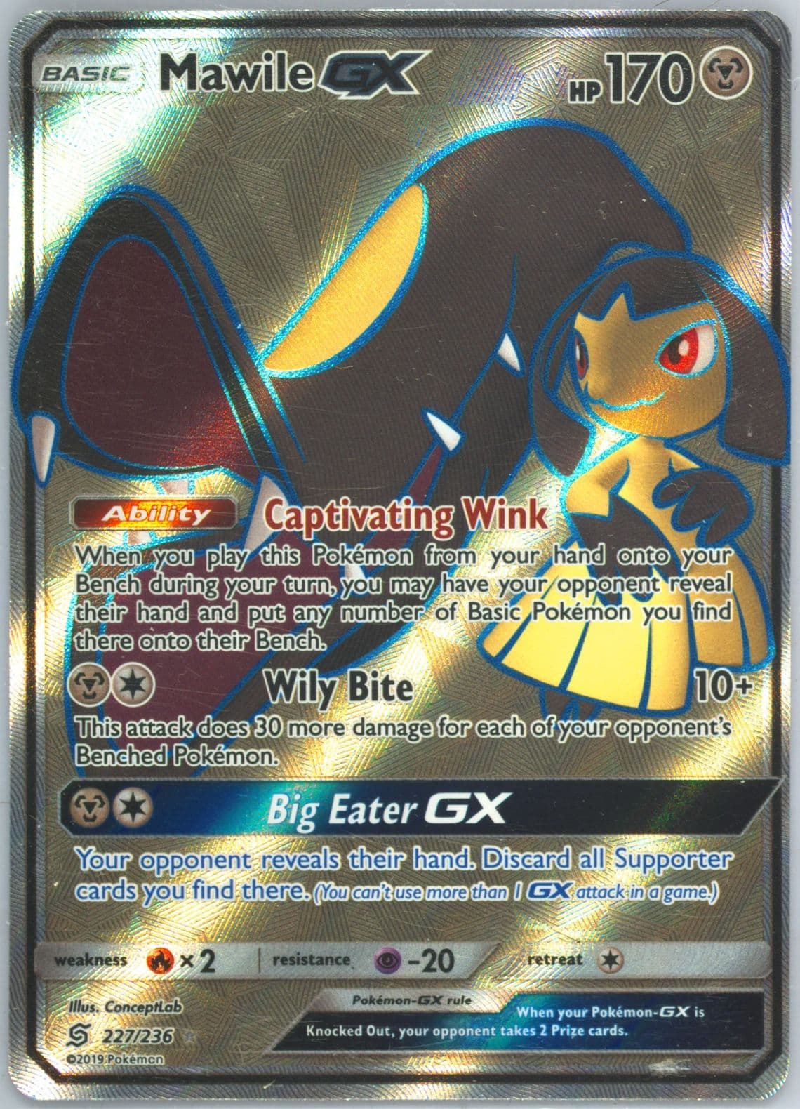 Full Art/Mawile GX (227) 2019 Pokemon Sun & Moon Unified Minds