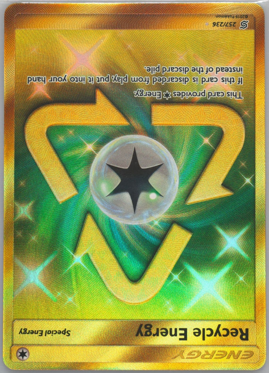 Full Art/Recycle Energy Secret (257) 2019 Pokemon Sun & Moon Unified Minds