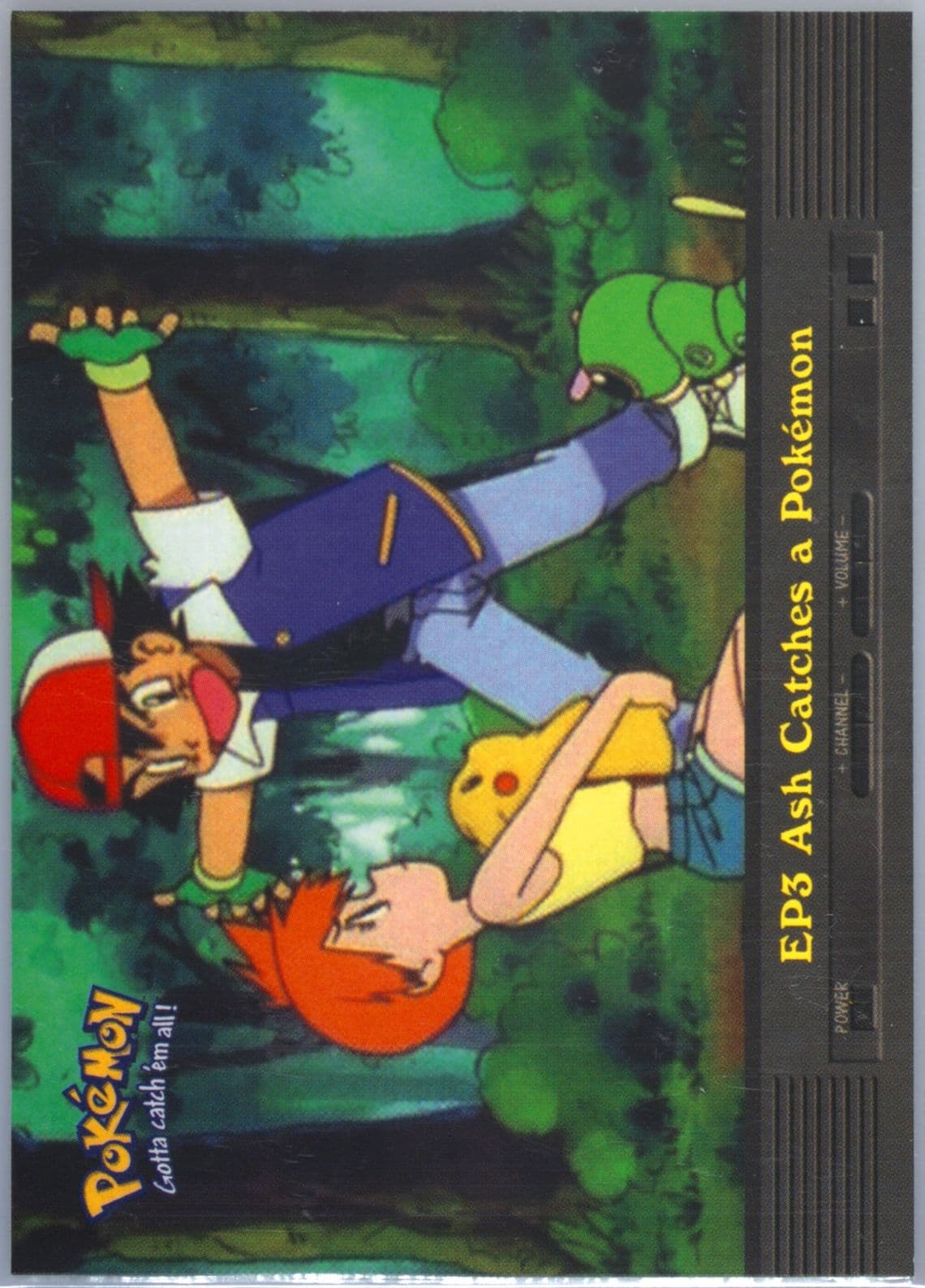 Ash Catches A Pokemon (EP3) 2000 Topps Pokemon TV Animation Series 2 Episode Cards