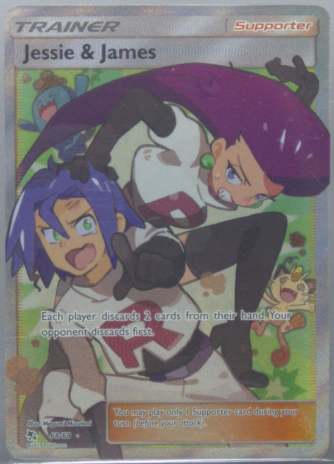 Full Art/Jessie & James (68) 2019 Pokemon Sun & Moon Hidden Fates