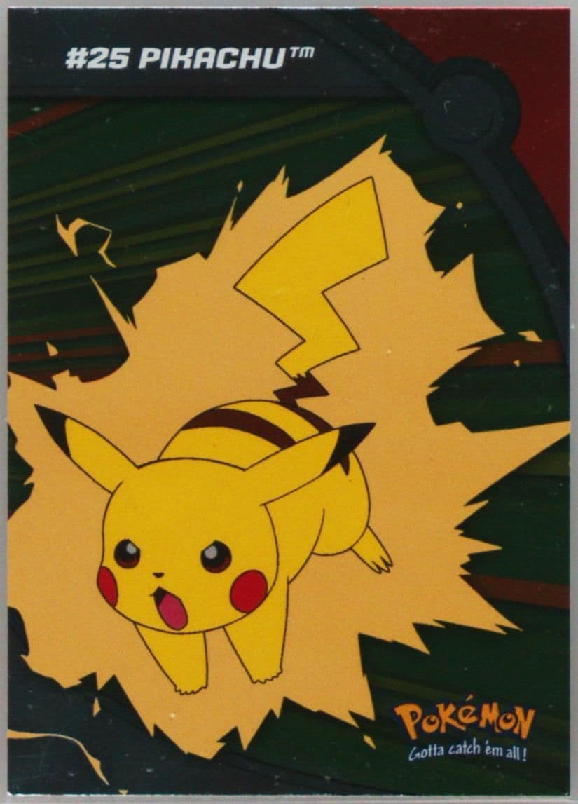 Pikachu Foil (HV6) 2000 Topps Pokemon TV Animation Series 3 Heroes & Villains