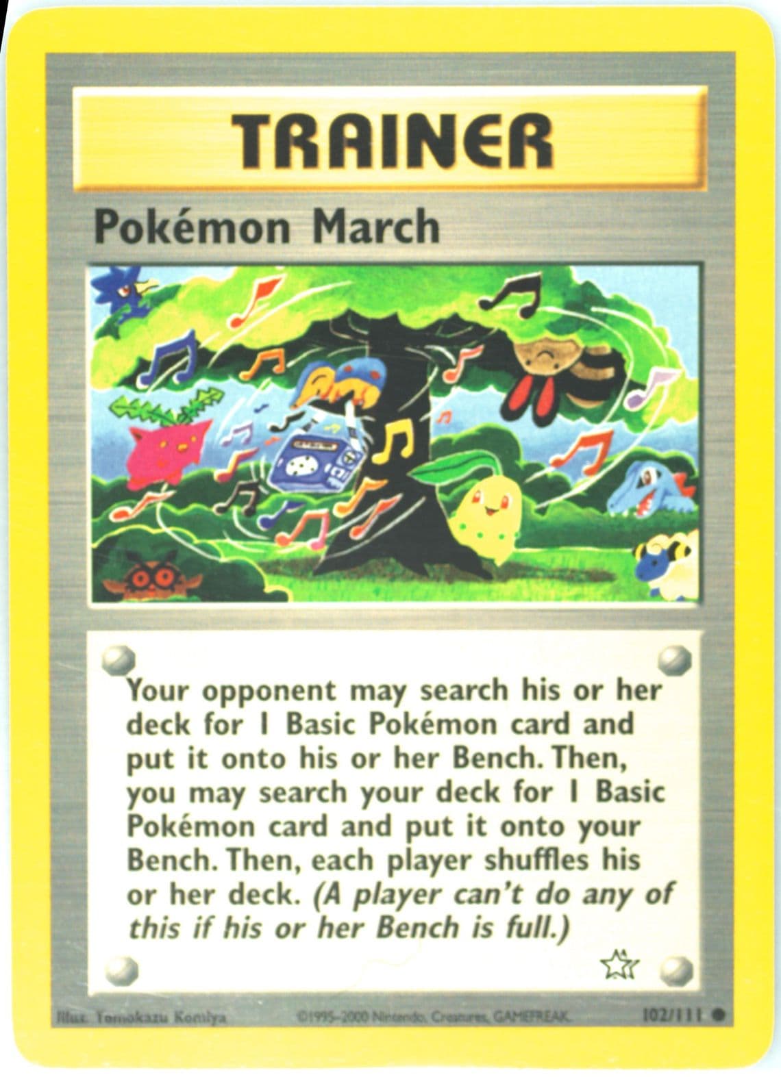 Pokemon March (102) 2000 Pokemon Neo Genesis