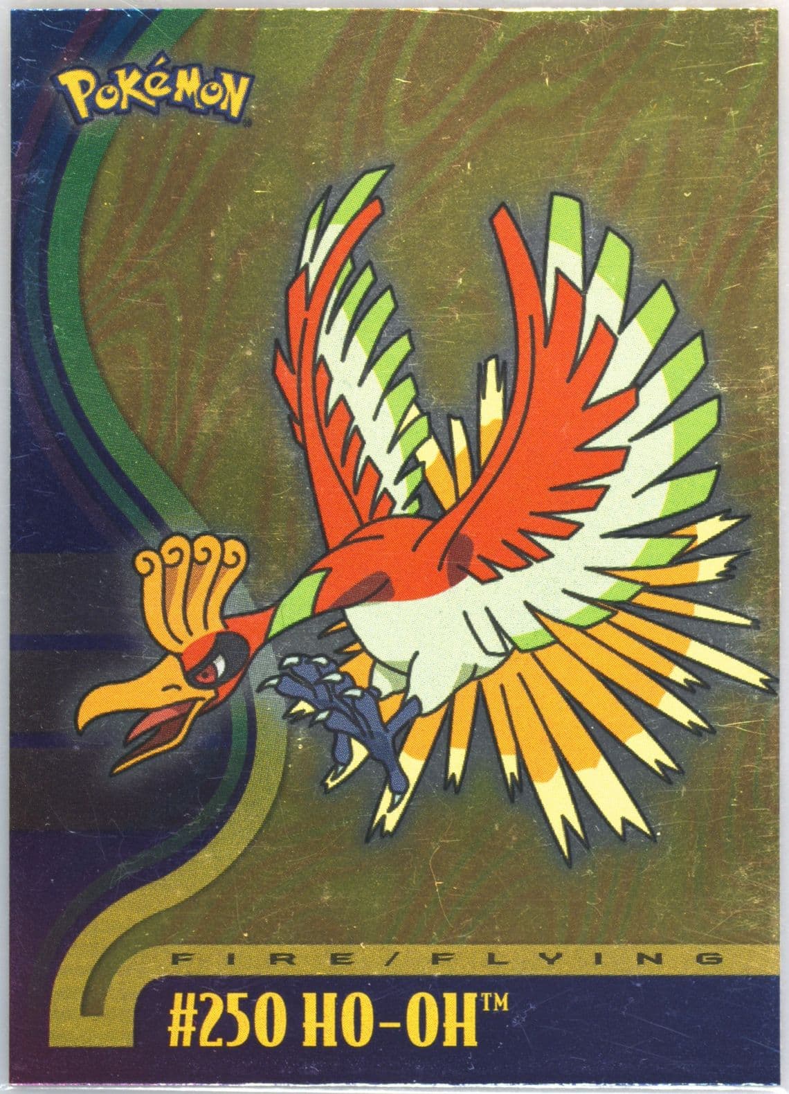 HO-Oh Foil (250) 2001 Topps Pokemon Johto League Champions