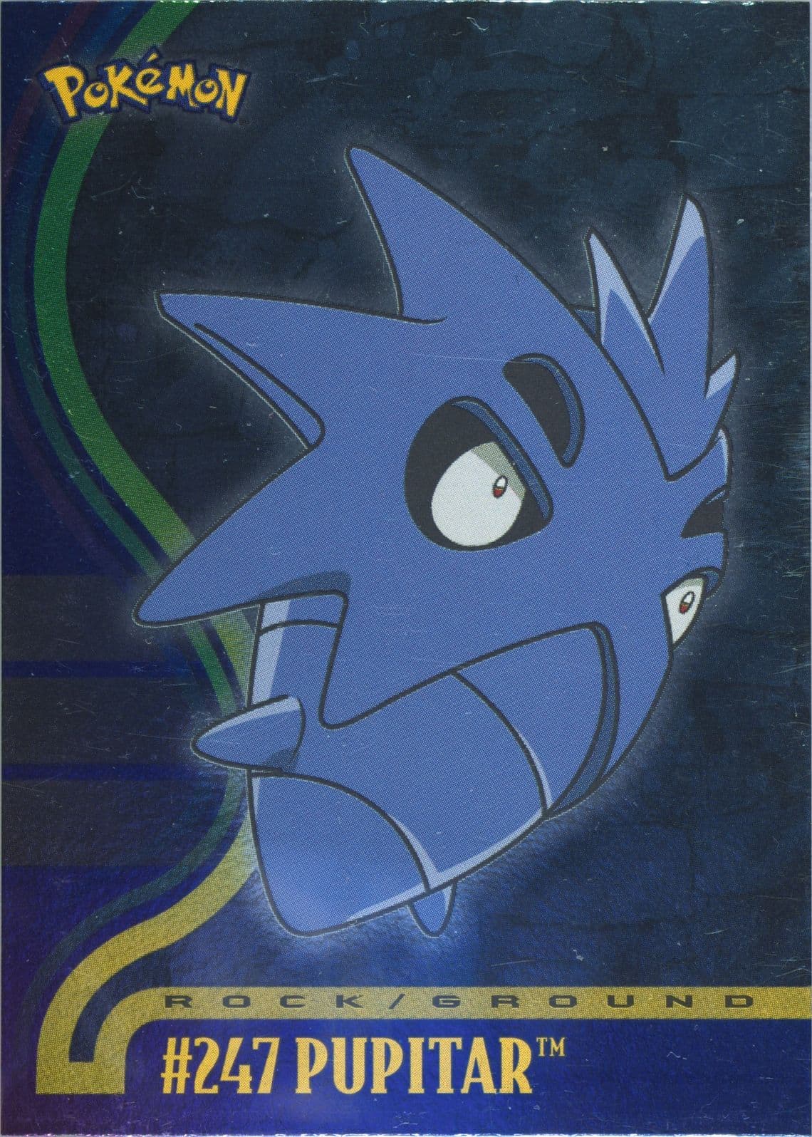 Pupitar Foil (247) 2001 Topps Pokemon Johto League Champions