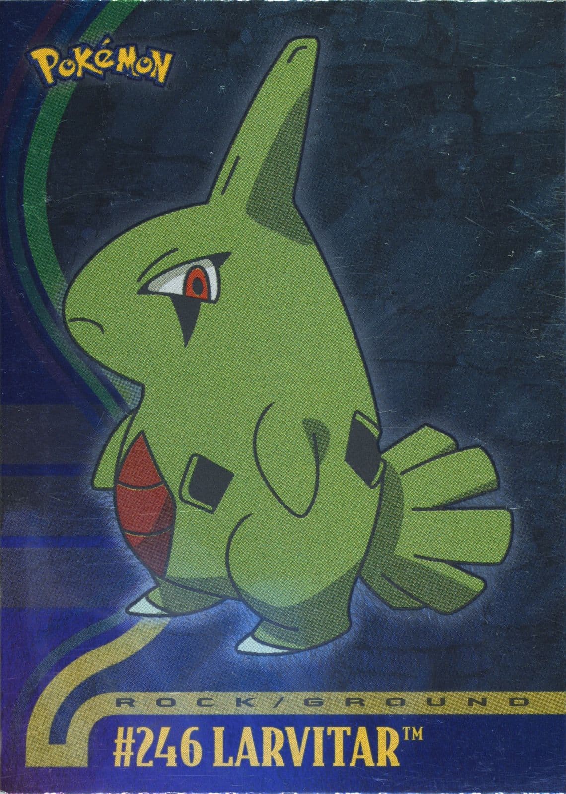 Larvitar Foil (246) 2001 Topps Pokemon Johto League Champions