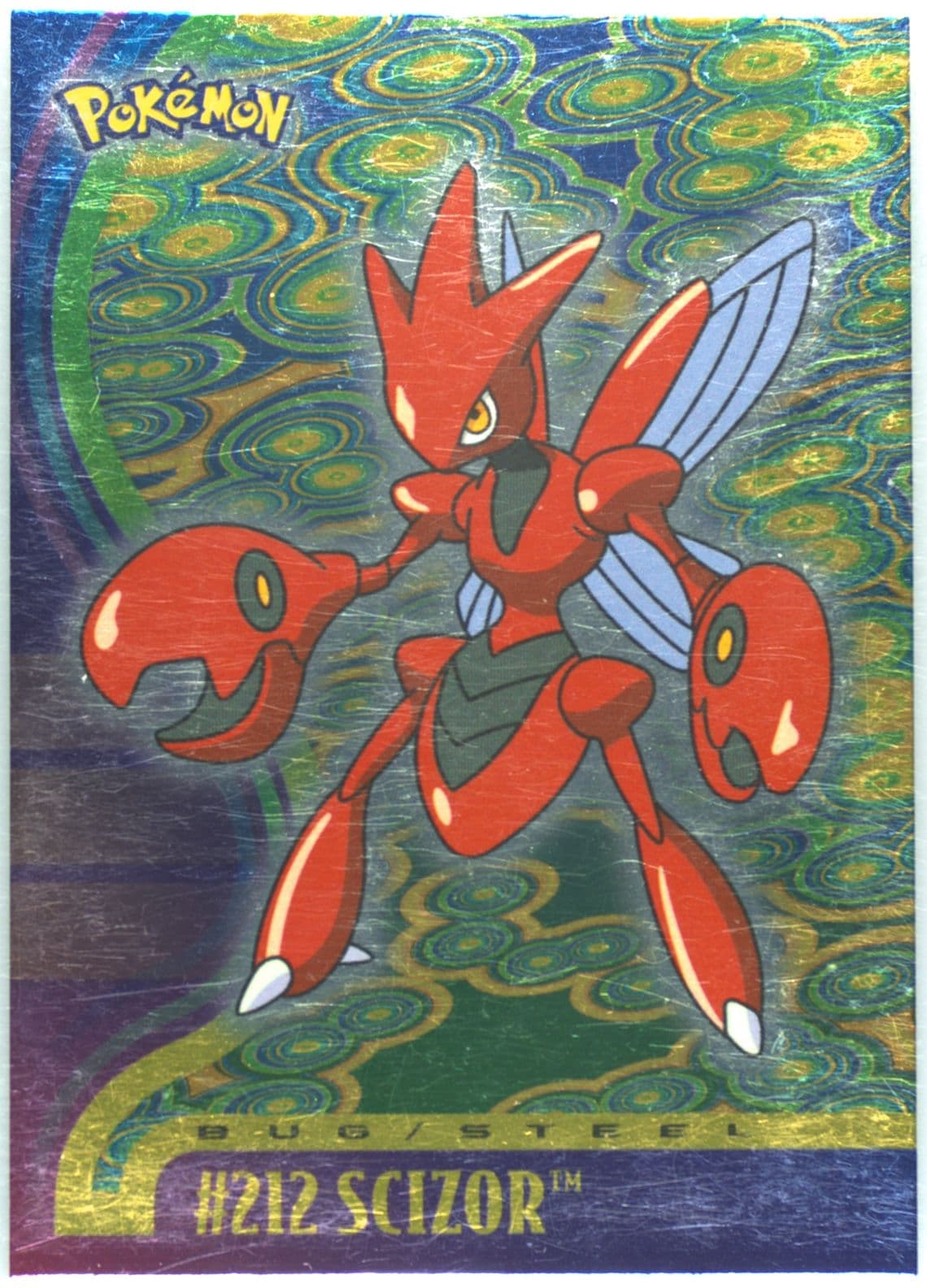 Scizor Foil (212) 2001 Topps Pokemon Johto League Champions