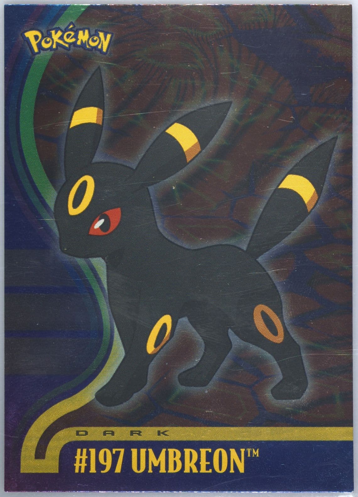 Umbreon Foil (197) 2001 Topps Pokemon Johto League Champions