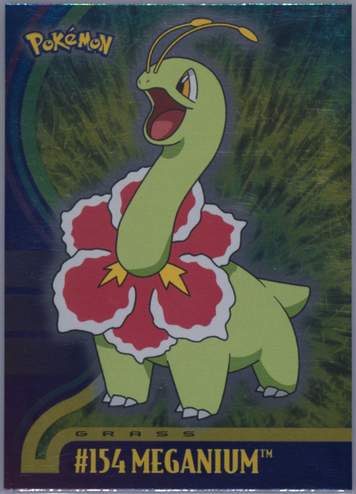 Meganium Foil (154) 2001 Topps Pokemon Johto Series 1