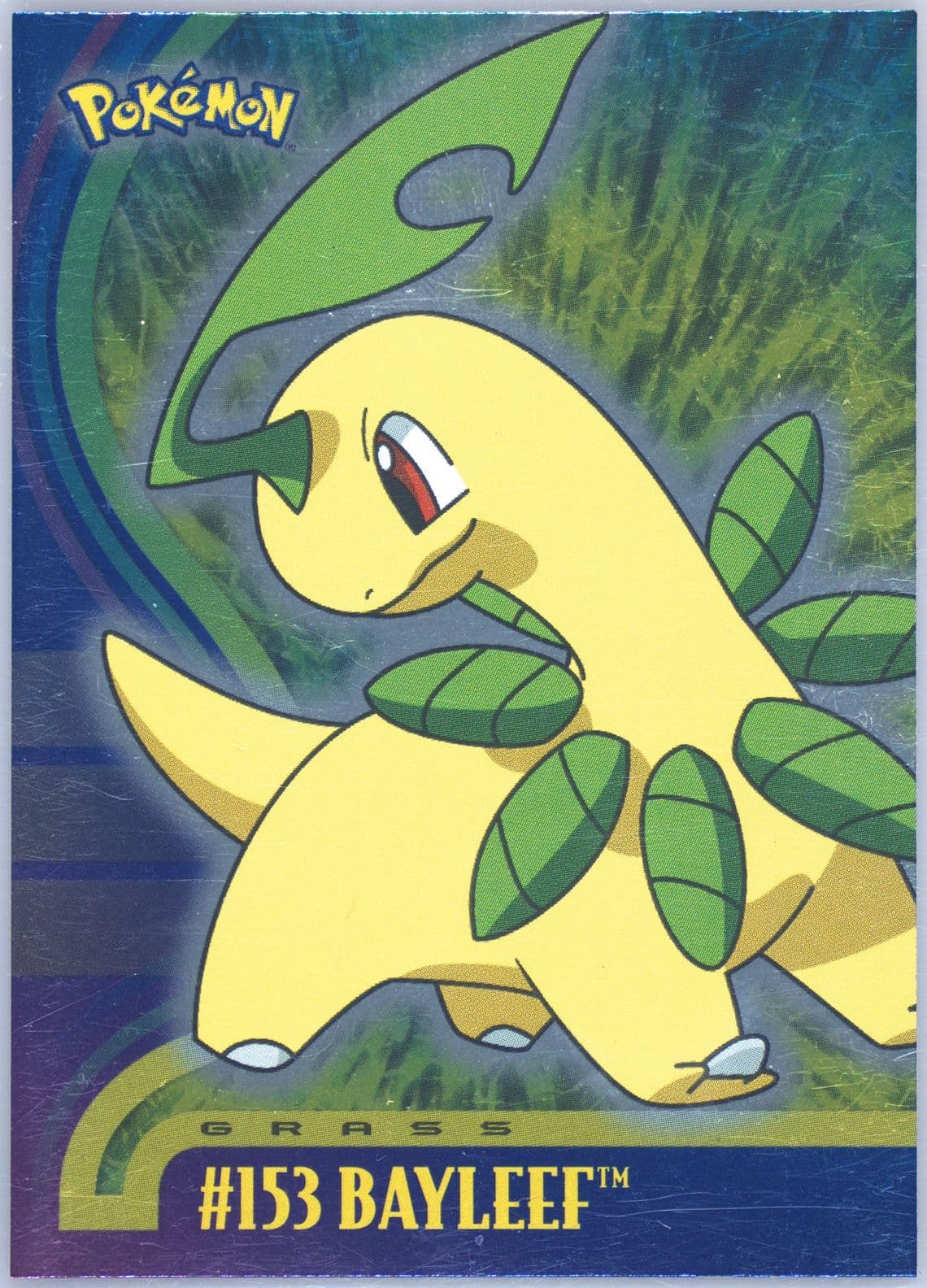Bayleef Foil (153) 2001 Topps Pokemon Johto Series 1