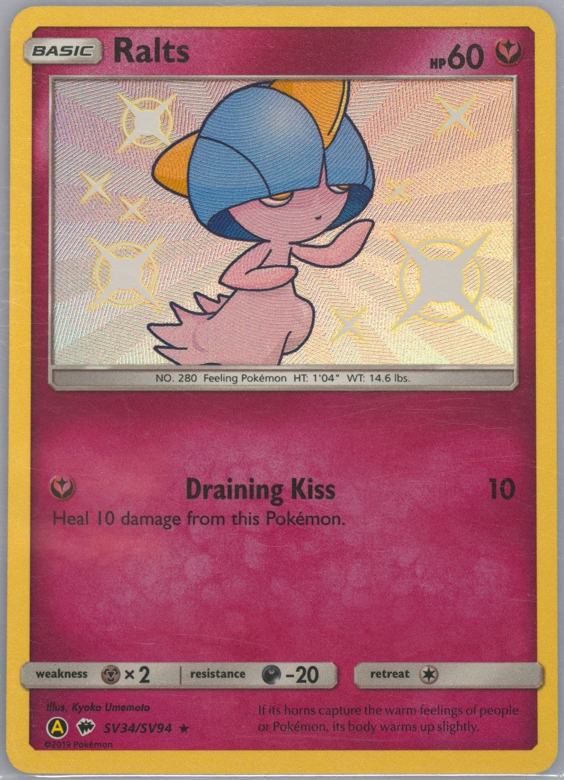 Ralts-Holo (SV34) 2019 Pokemon Sun & Moon Hidden Fates