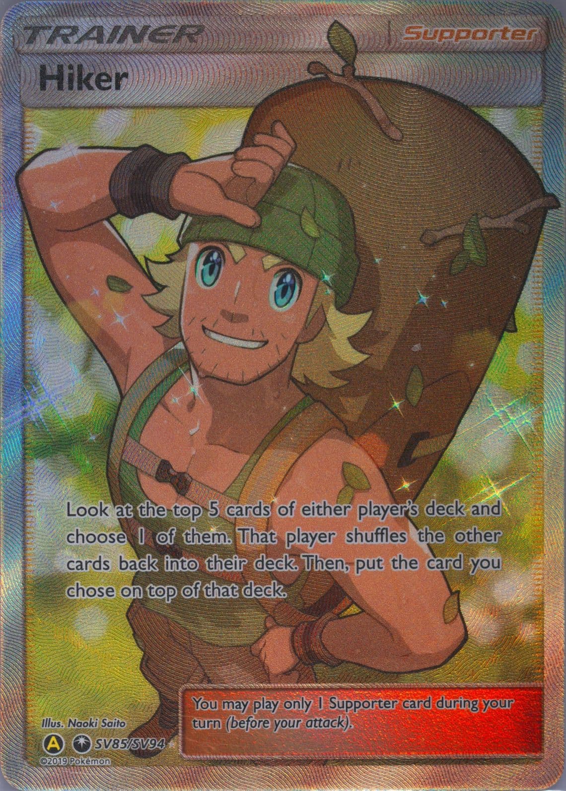 Full Art/Hiker (SV85) 2019 Pokemon Sun & Moon Hidden Fates