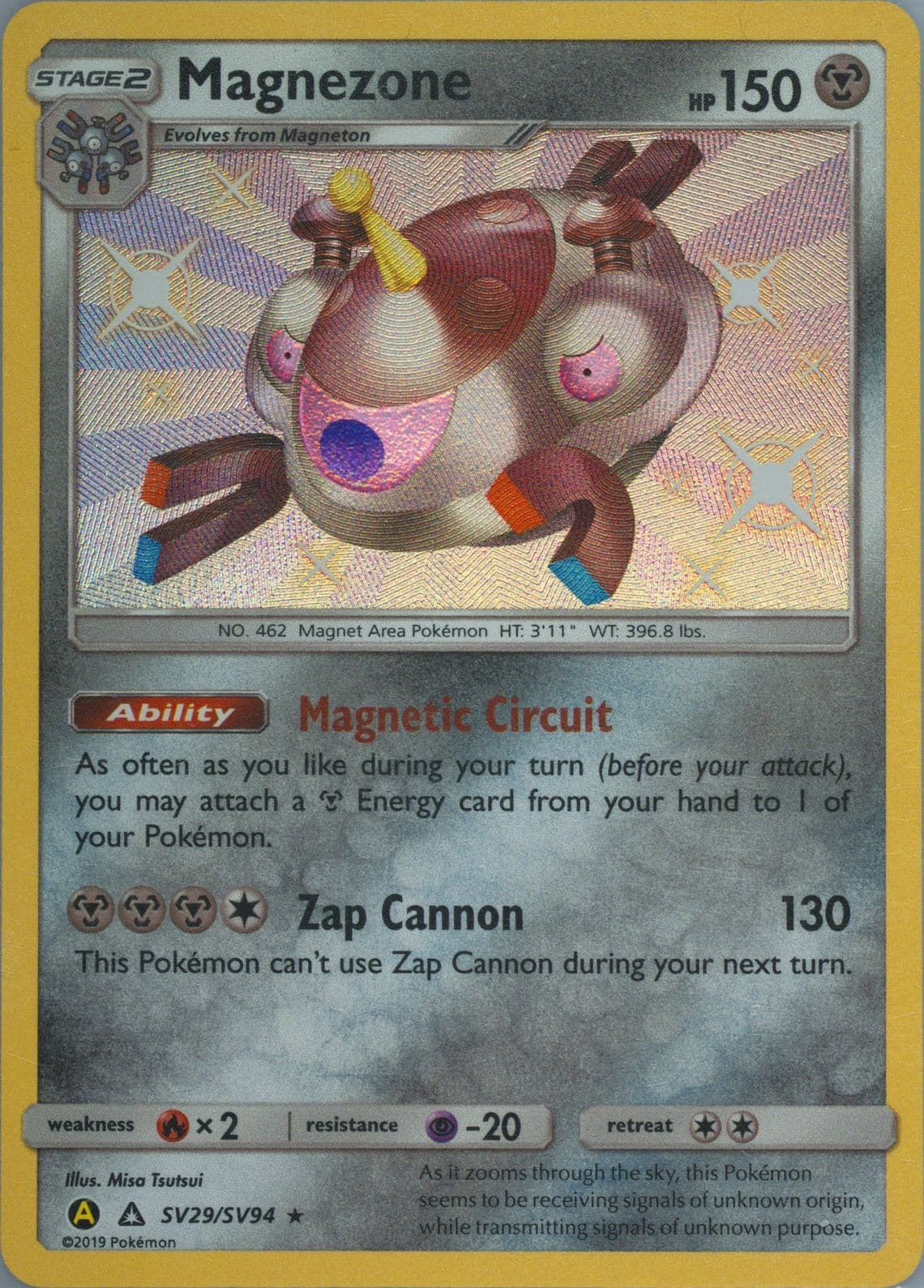 Magnezone-Holo (SV29) 2019 Pokemon Sun & Moon Hidden Fates