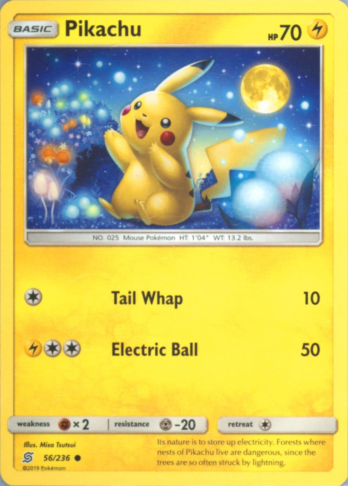 Pikachu (56) 2019 Pokemon Sun & Moon Unified Minds