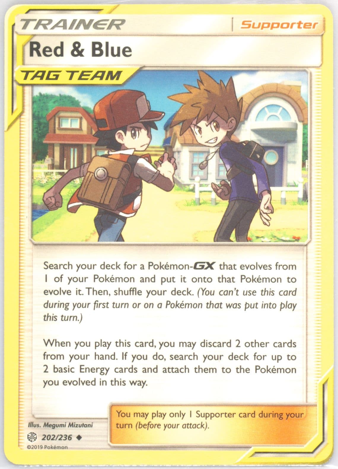 Red & Blue (202) 2019 Pokemon Sun & Moon Cosmic Eclipse