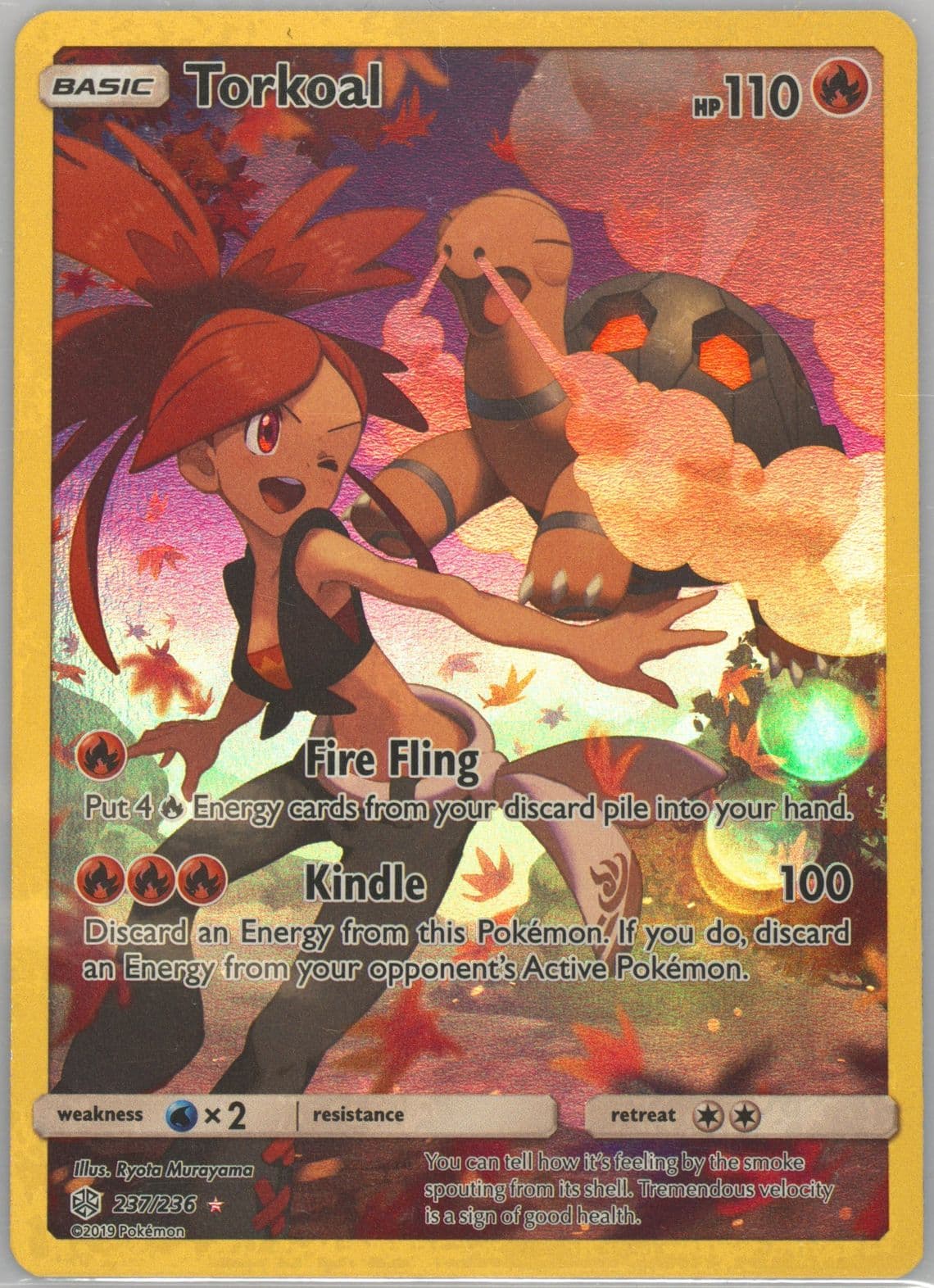 Full Art/Torkoal Secret (237) 2019 Pokemon Sun & Moon Cosmic Eclipse