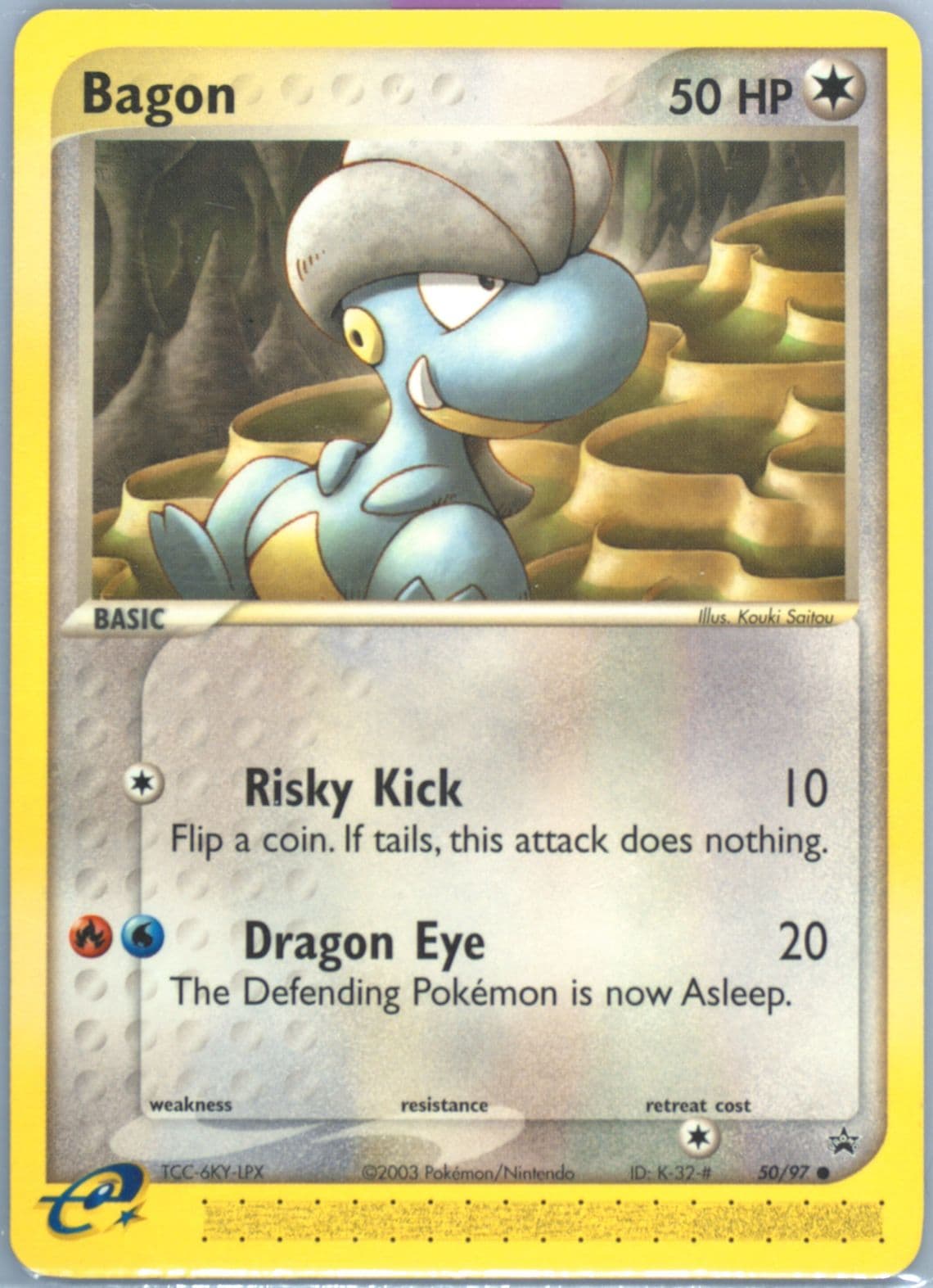 Bagon Black Star Promo (50) 2003 Pokemon EX Dragon