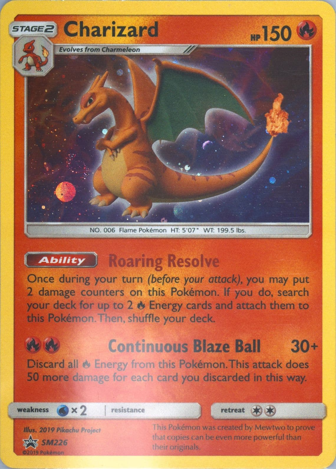 Charizard-Holo Fall 2019 Collector Chest (SM226) 2019 Pokemon SM Black Star Promo