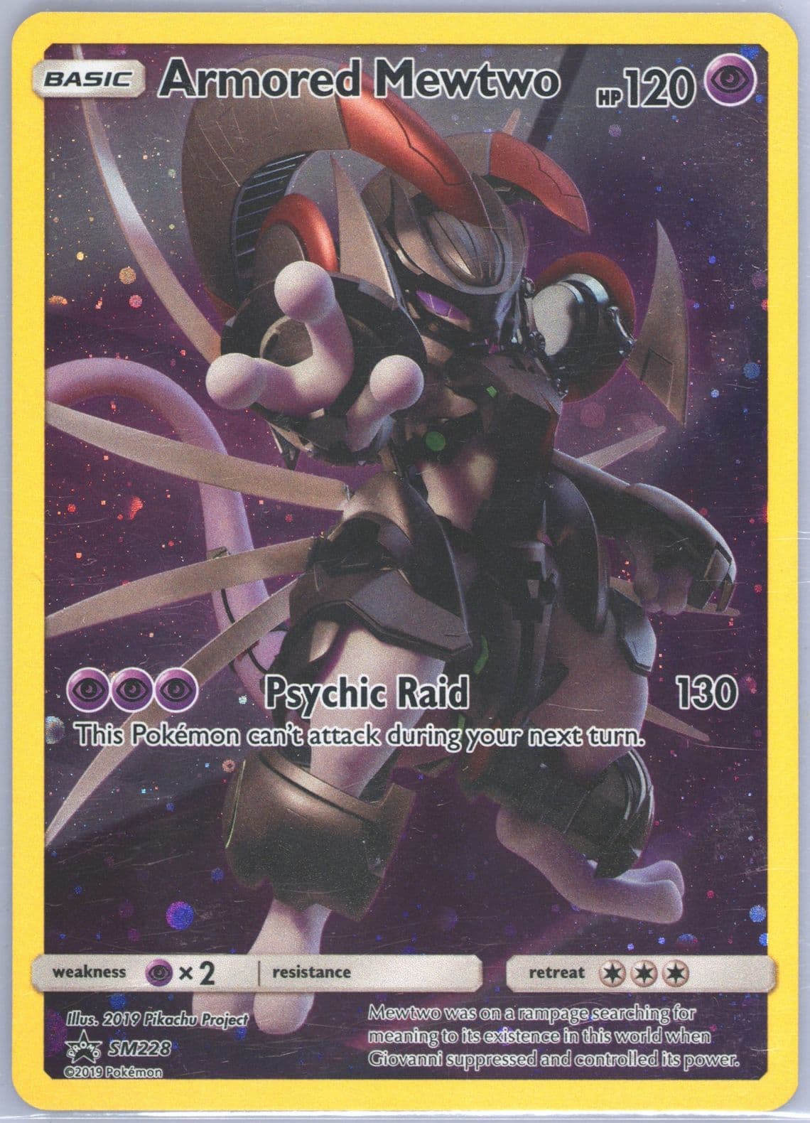 Full Art/Armored Mewtwo Fall 2019 Collector Chest (SM228) 2019 Pokemon SM Black Star Promo