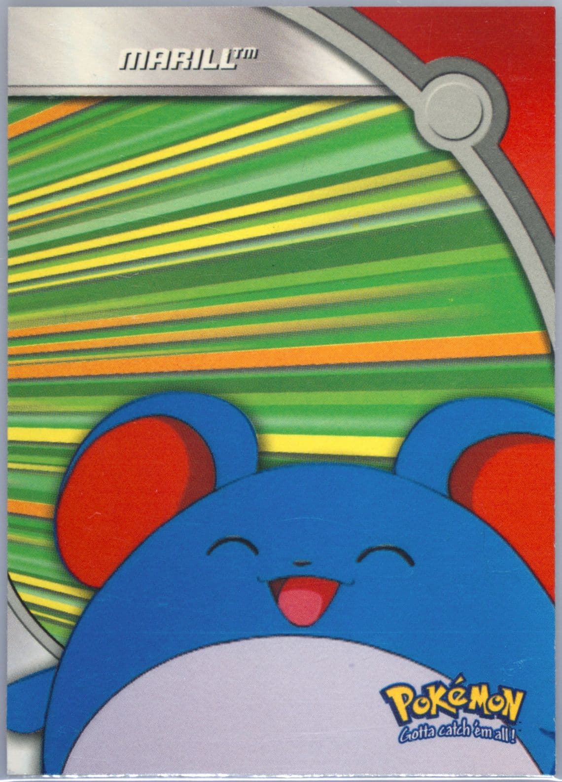 Marill (HV15) 2000 Topps Pokemon TV Animation Series 3 Heroes & Villains