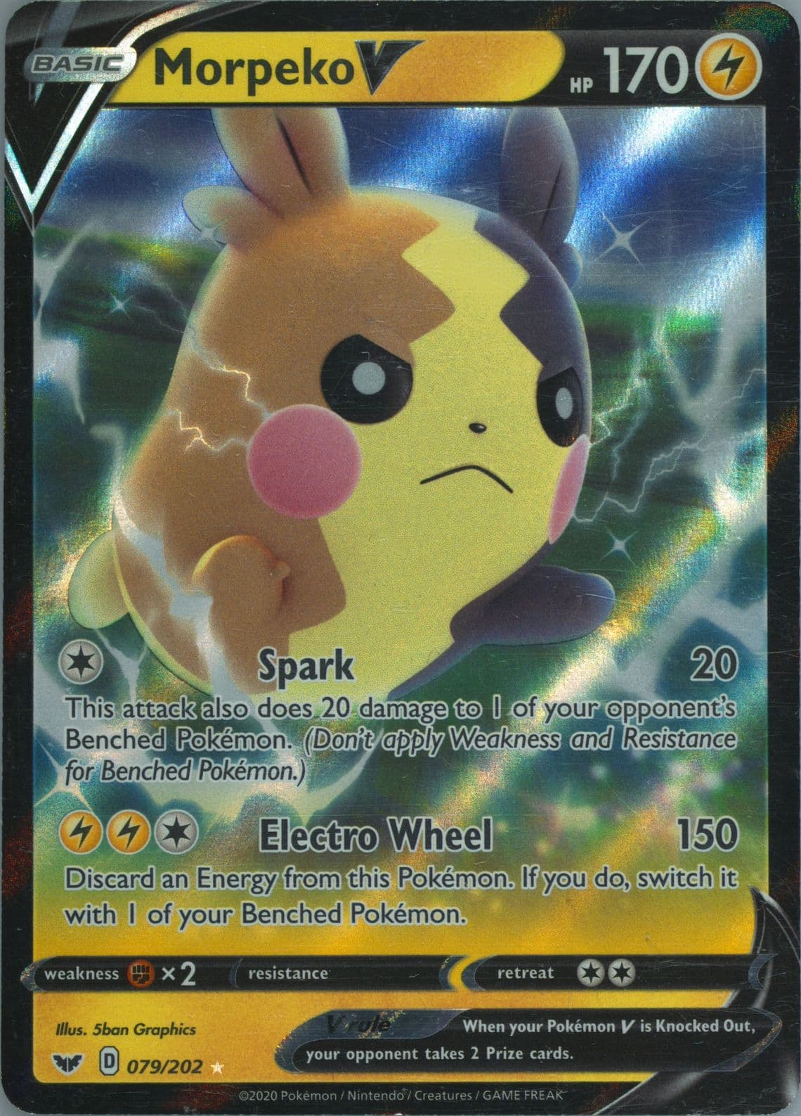 Morpeko V (079) 2020 Pokemon Sword & Shield