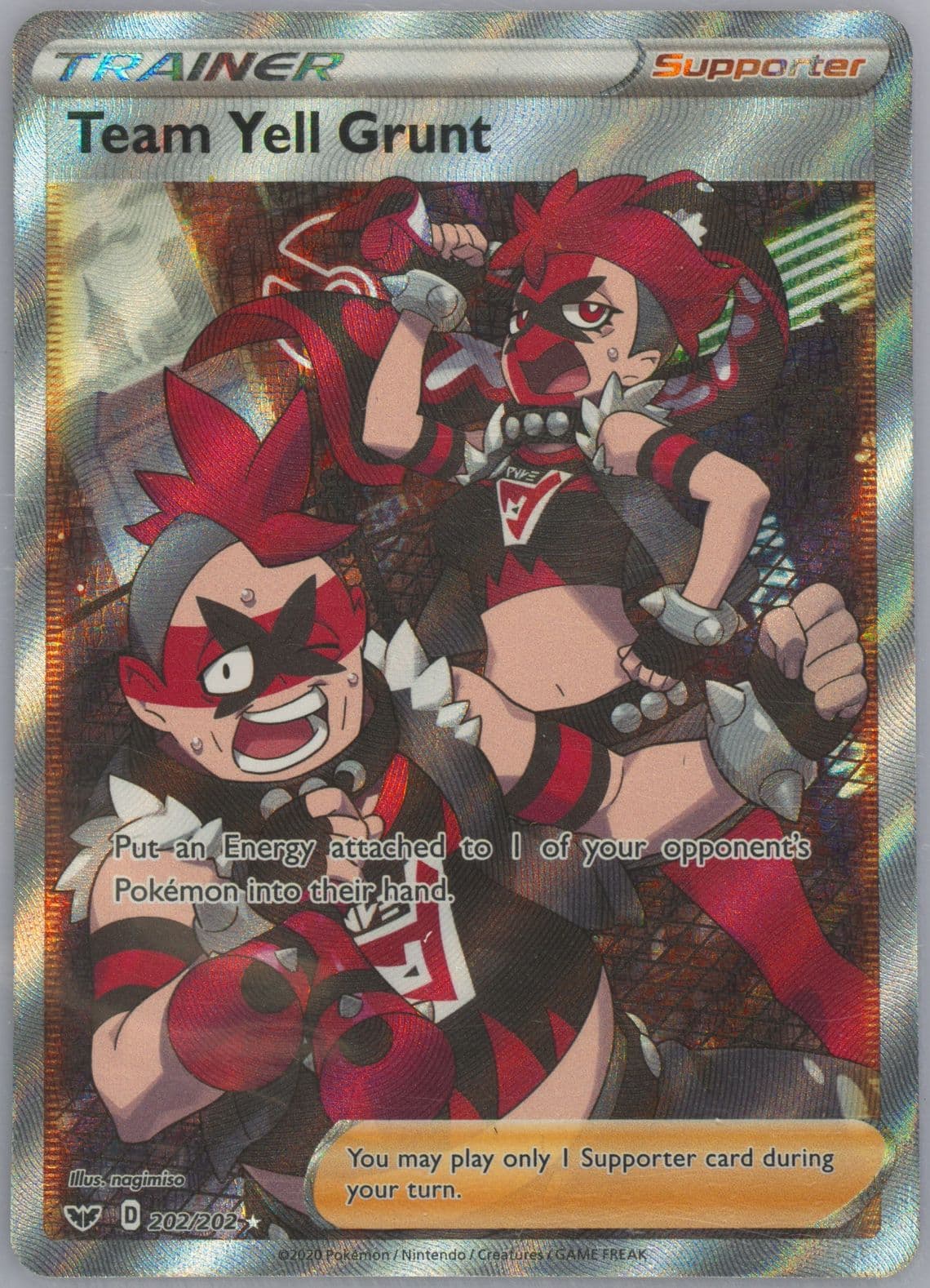 Full Art/Team Yell Grunt (202) 2020 Pokemon Sword & Shield