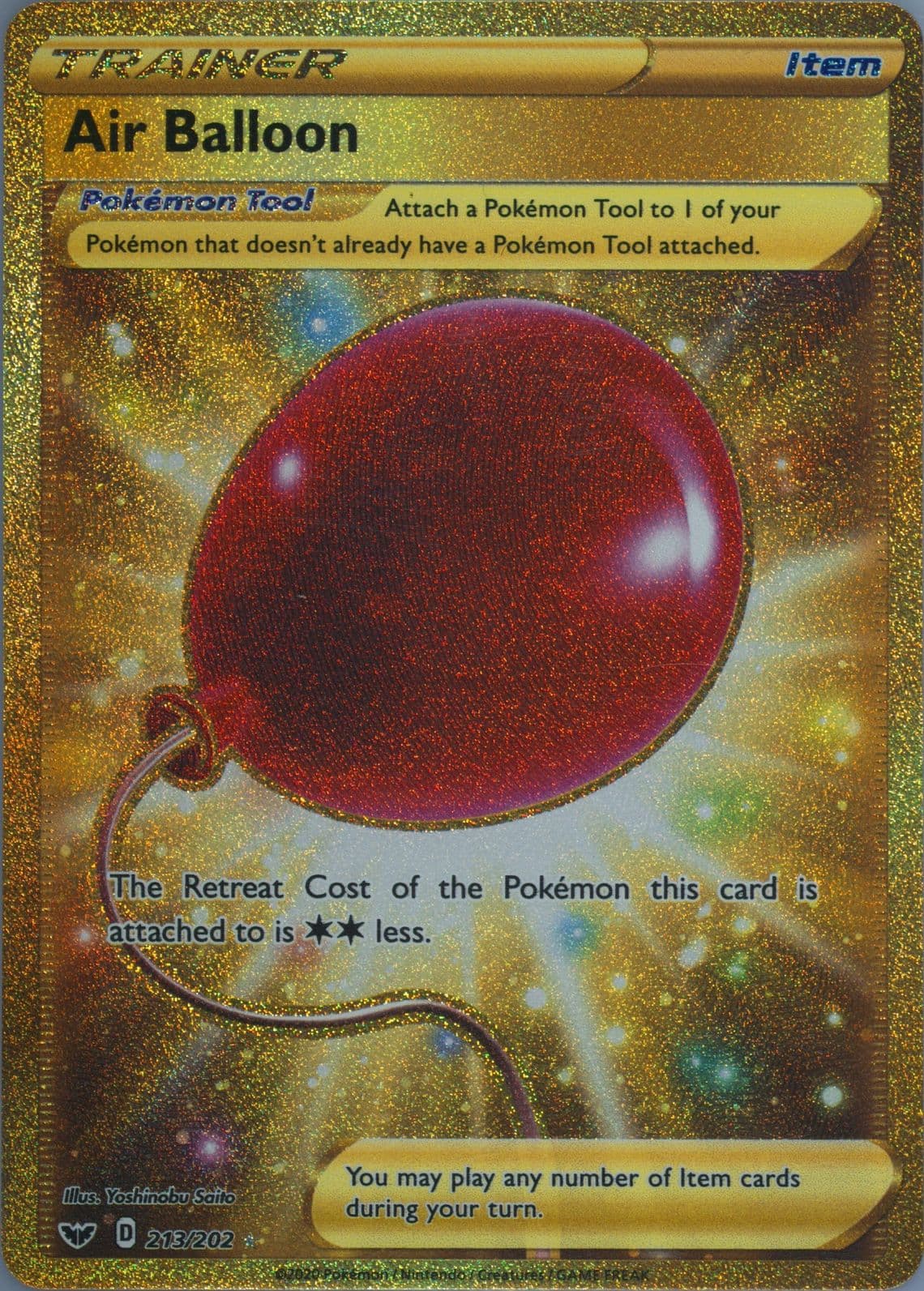 Full Art/Air Balloon Secret (213) 2020 Pokemon Sword & Shield