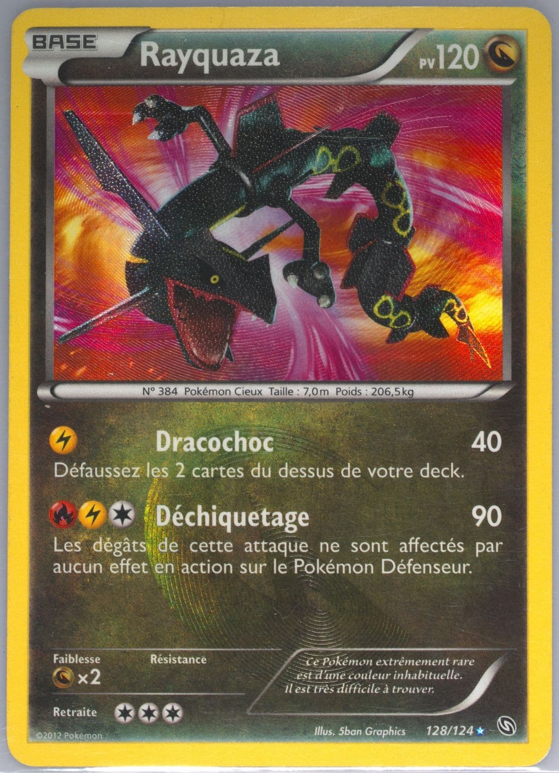 Rayquaza French (128) 2012 Pokemon Black & White Dragons Exalted