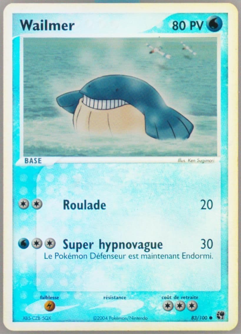 Wailmer-Reverse Foil (83) 2004 Pokemon French EX Sandstorm