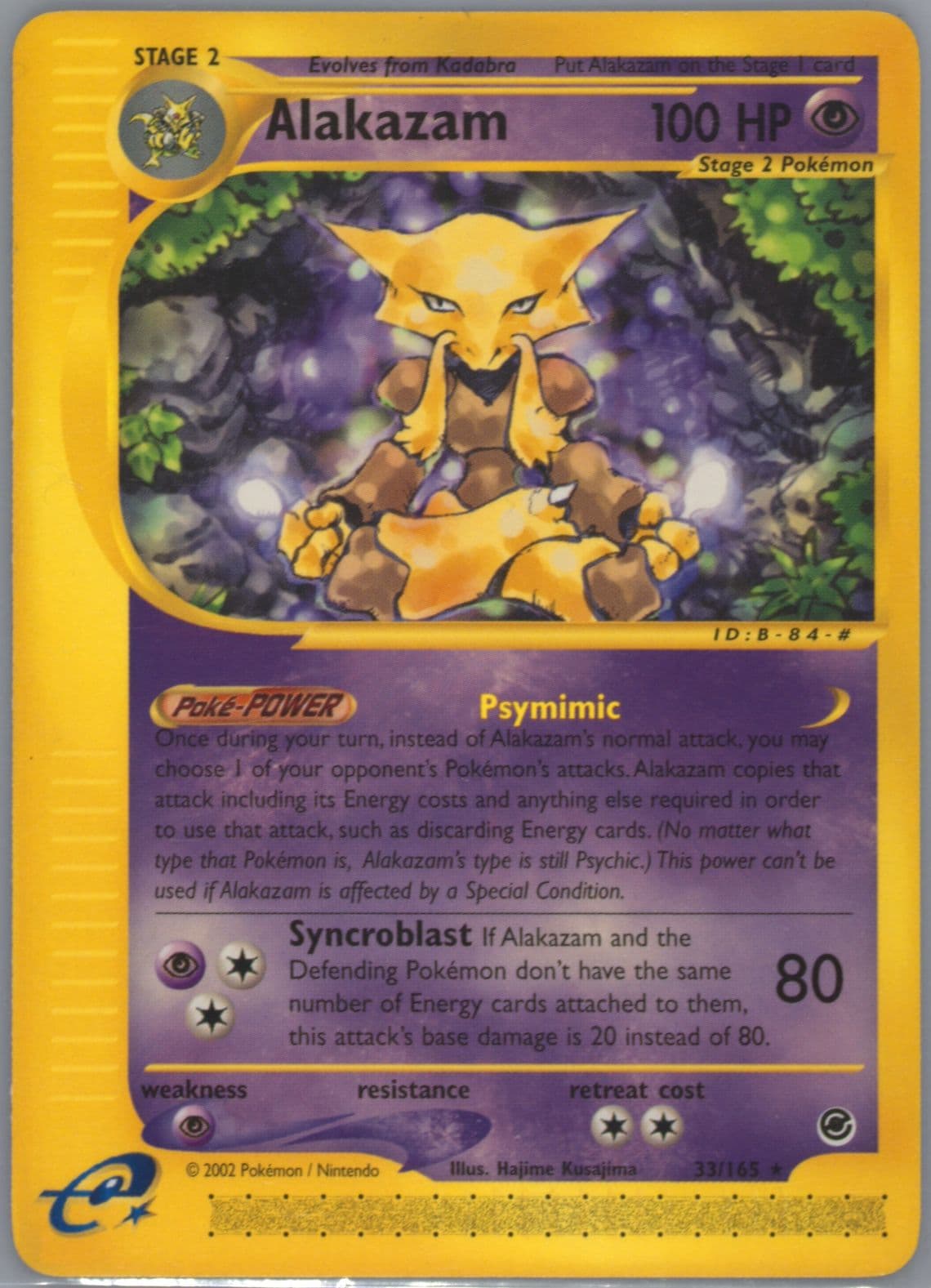 Alakazam (33) 2002 Pokemon Expedition