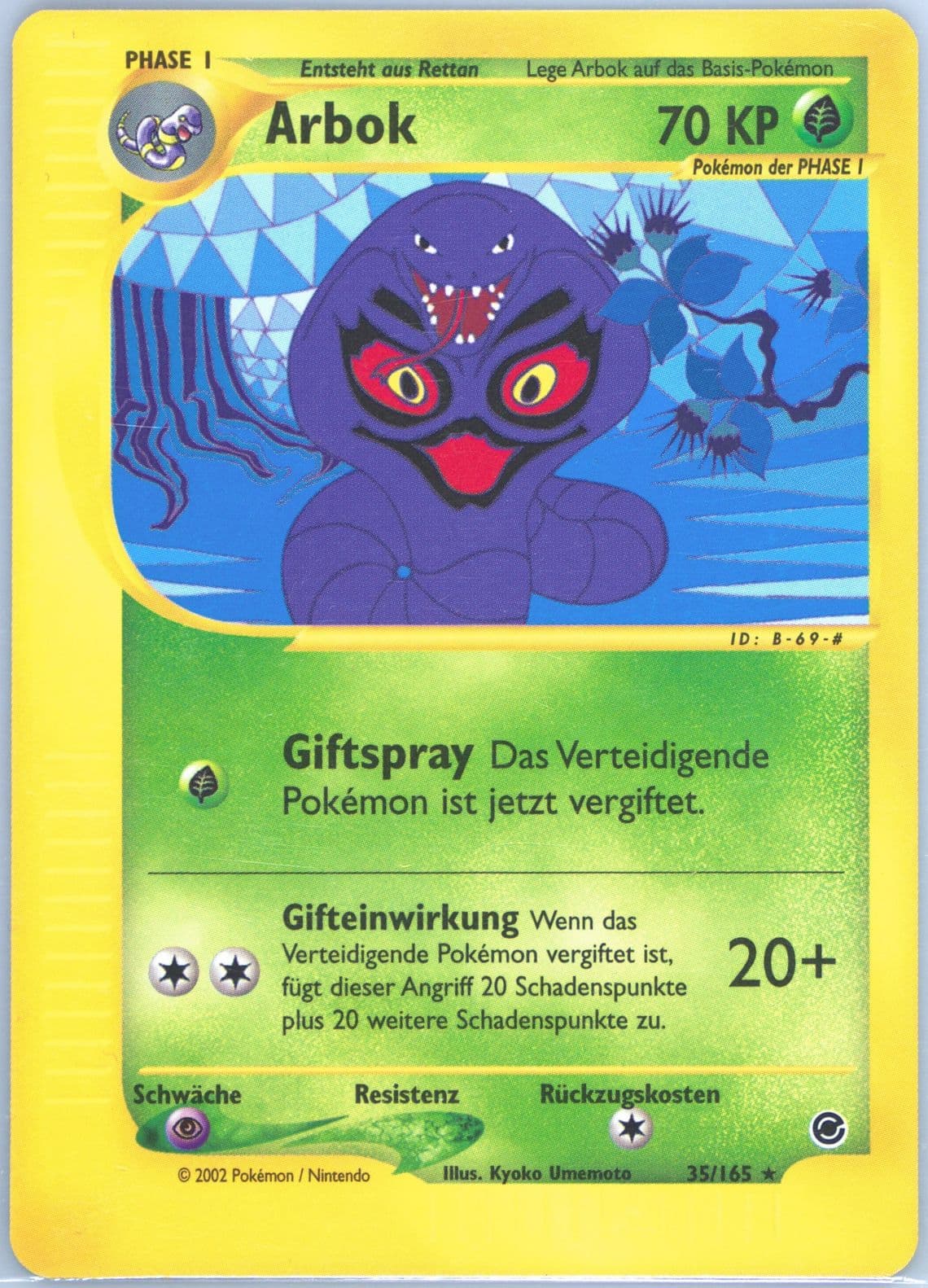 Arbok German (35) 2002 Pokemon Expedition