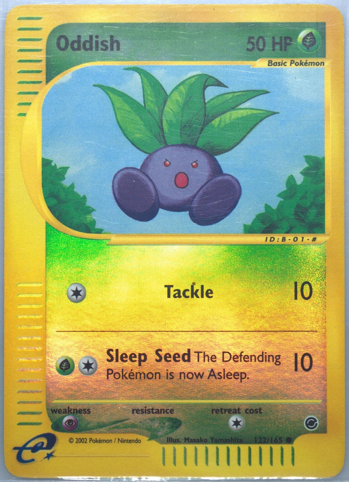 Oddish-Reverse Foil (122) 2002 Pokemon Expedition