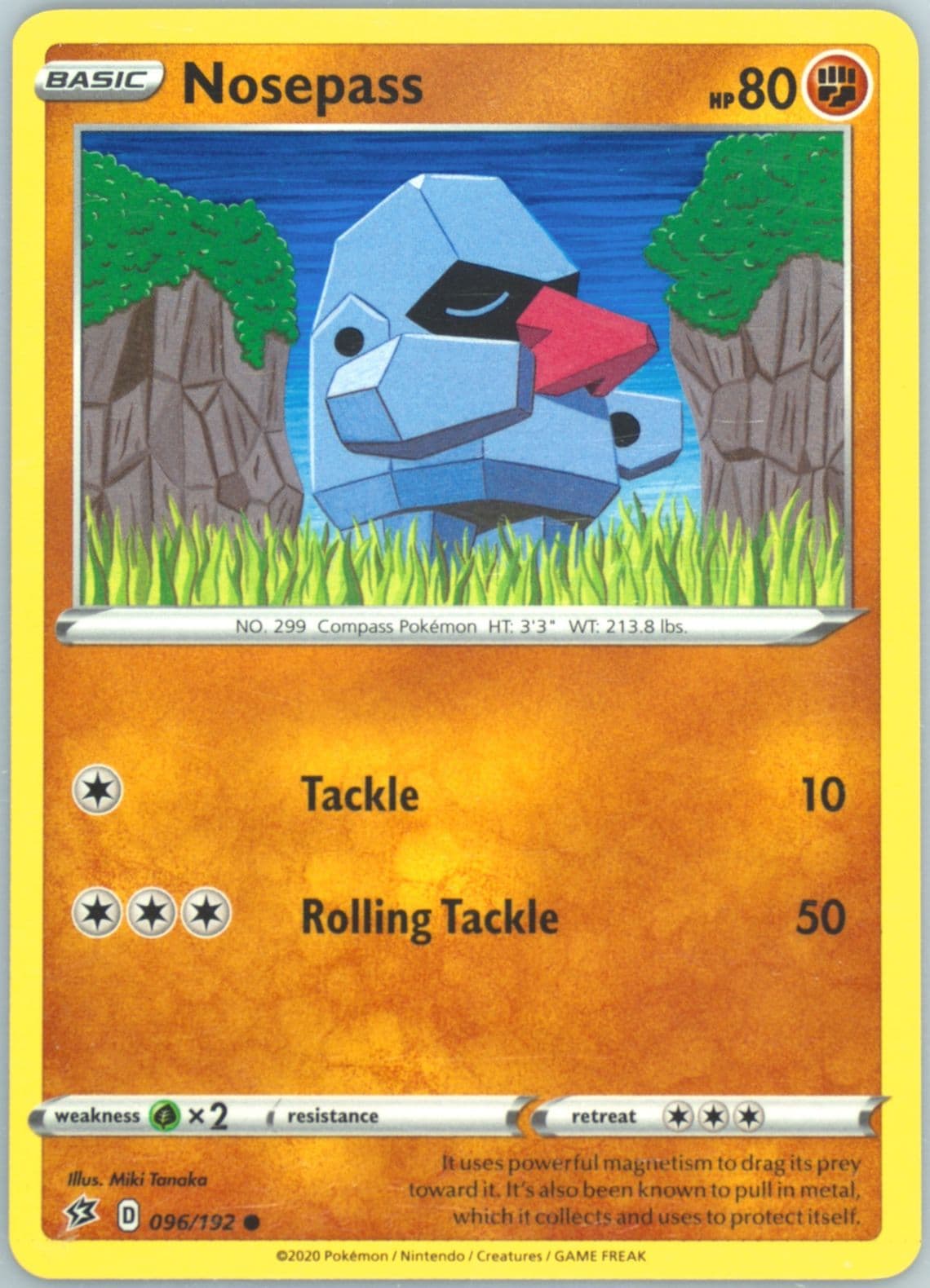 Nosepass (096) 2020 Pokemon Sword & Shield Rebel Clash