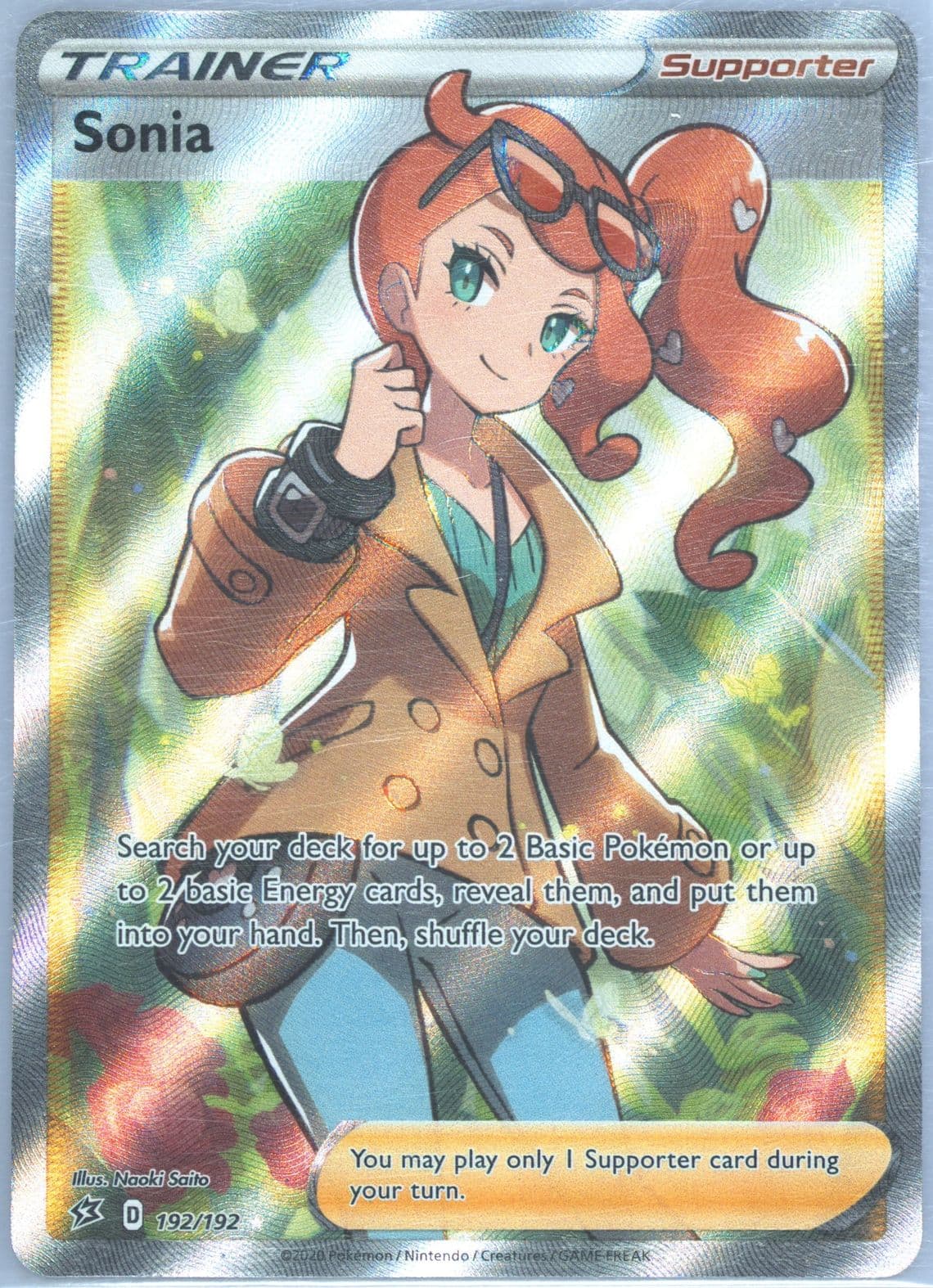 Full Art/Sonia (192) 2020 Pokemon Sword & Shield Rebel Clash