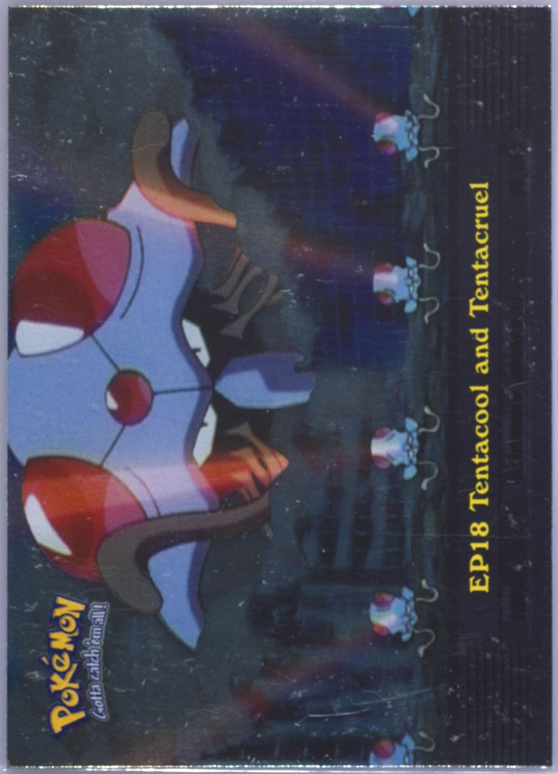 Tentacool and Tentacruel Foil (EP18) 2000 Topps Pokemon TV Animation Series 2 Episode Cards