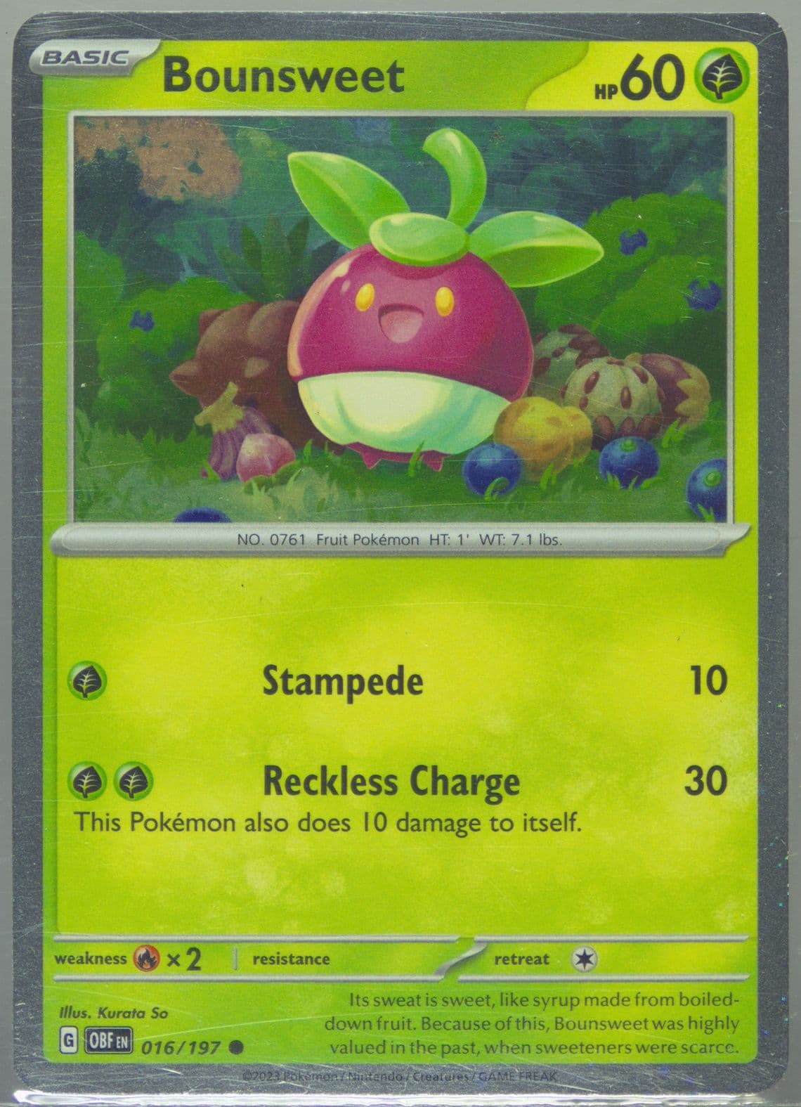 Bounsweet Tsareena EX Premium Collection (016) 2024 Pokemon Obf EN-Obsidian Flames