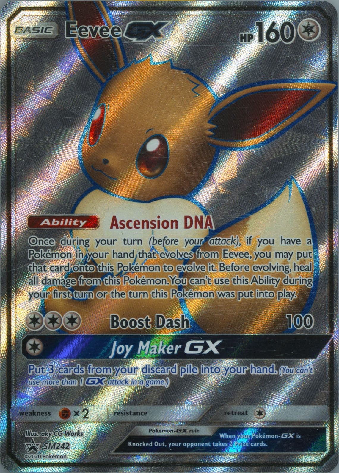 Eevee GX Tag Team Powers Collection (SM242) 2020 Pokemon SM Black Star Promo - Pokmon Card Data Eevee GX Tag Team Powers Collection (SM242) 2020 Pokemon SM Black Star Promo - Pokmon Card Data