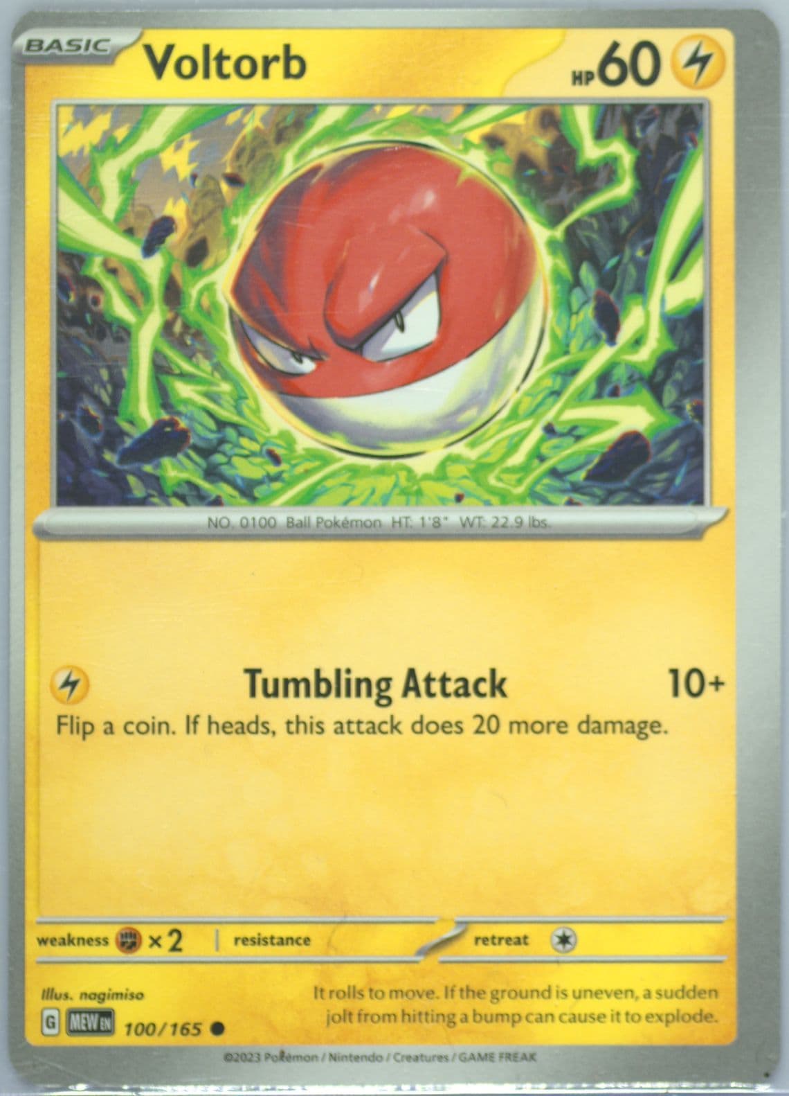 Voltorb (100) 2023 Pokemon Mew EN-151